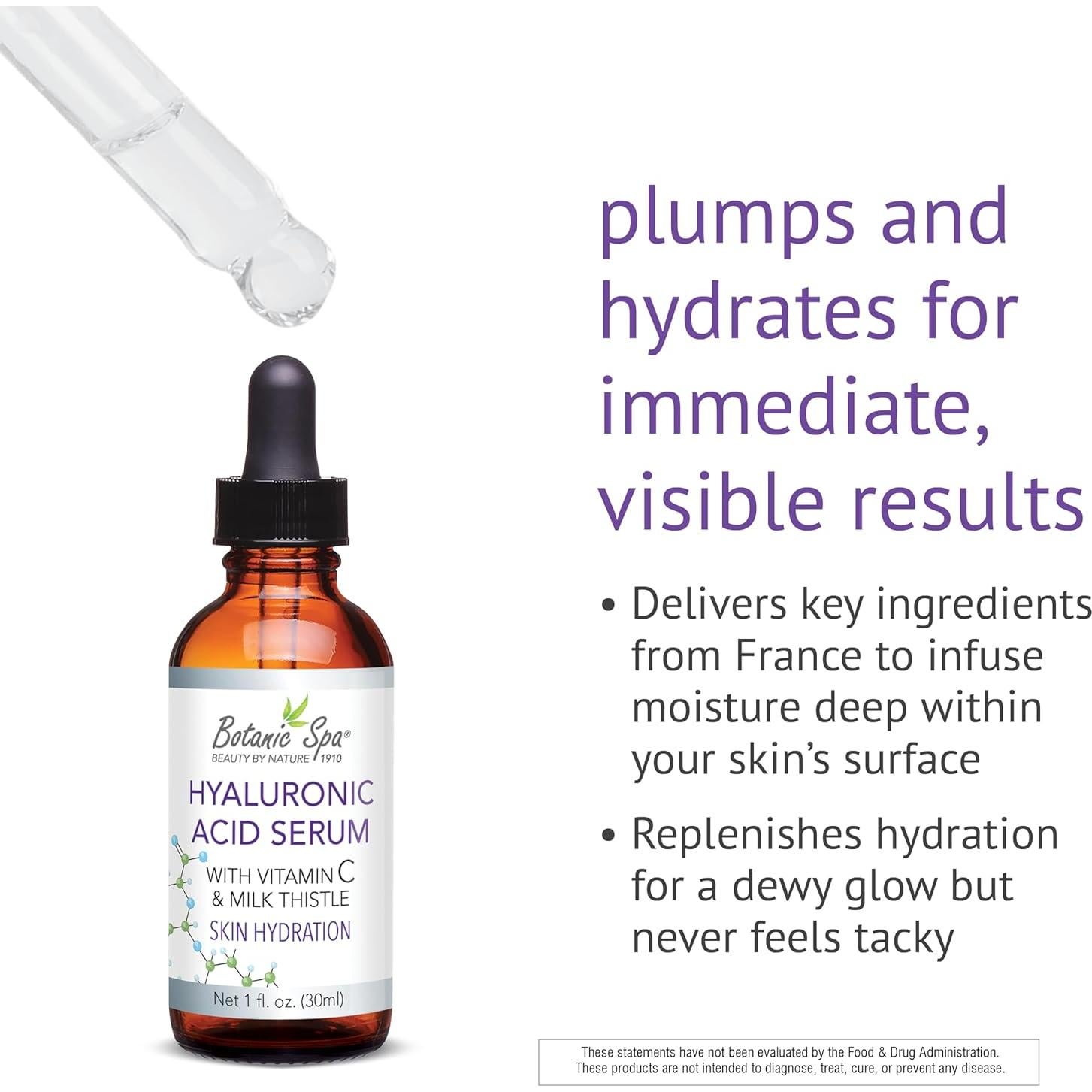 Suero de Ácido Hialurónico Botanic Choice 30 ml - Hidratante con Vitamina C