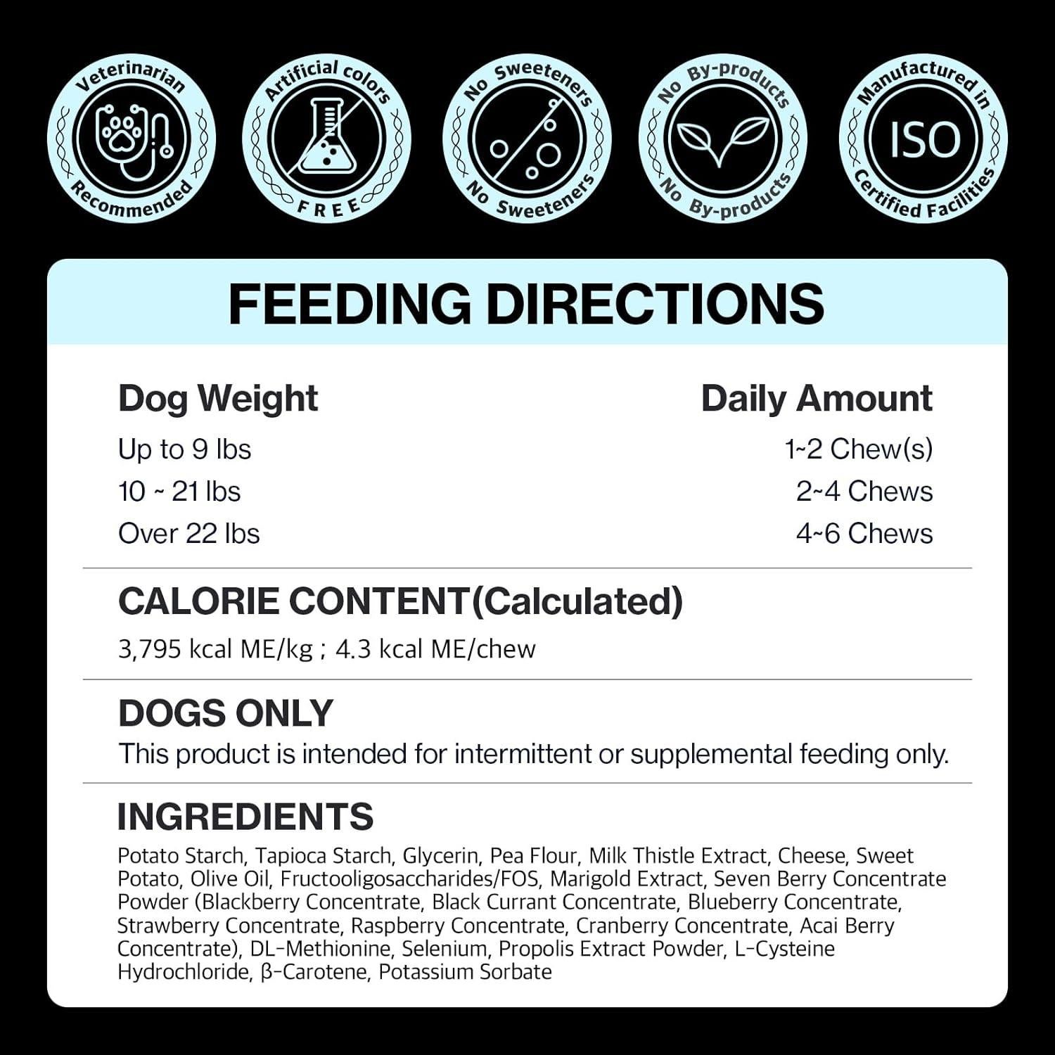 Suplemento Antioxidante para Ojos de Perro Dr.by Eyes Care 70 Chews