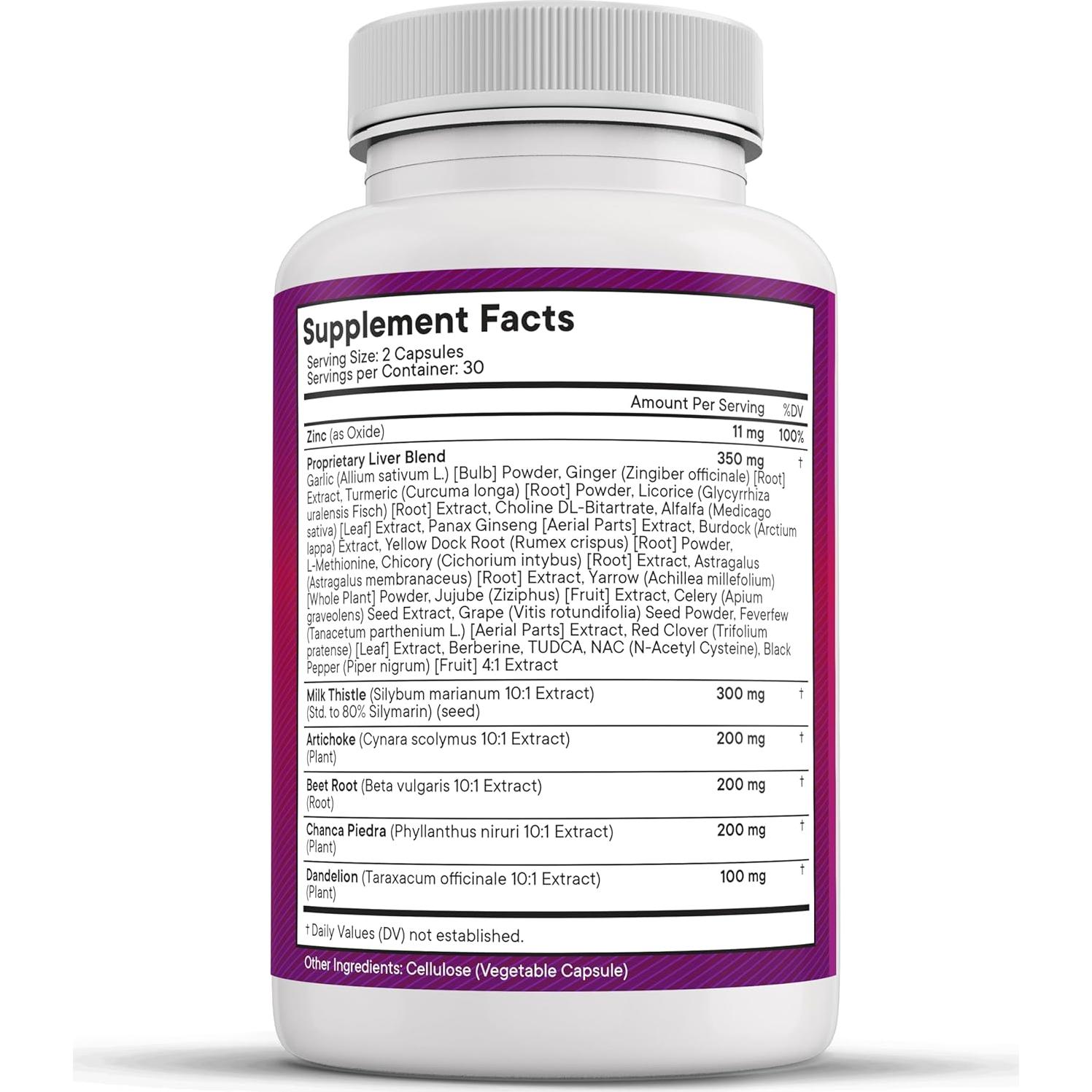 Suplemento Hepático Nueva Edad 120 Cápsulas 28 en 1