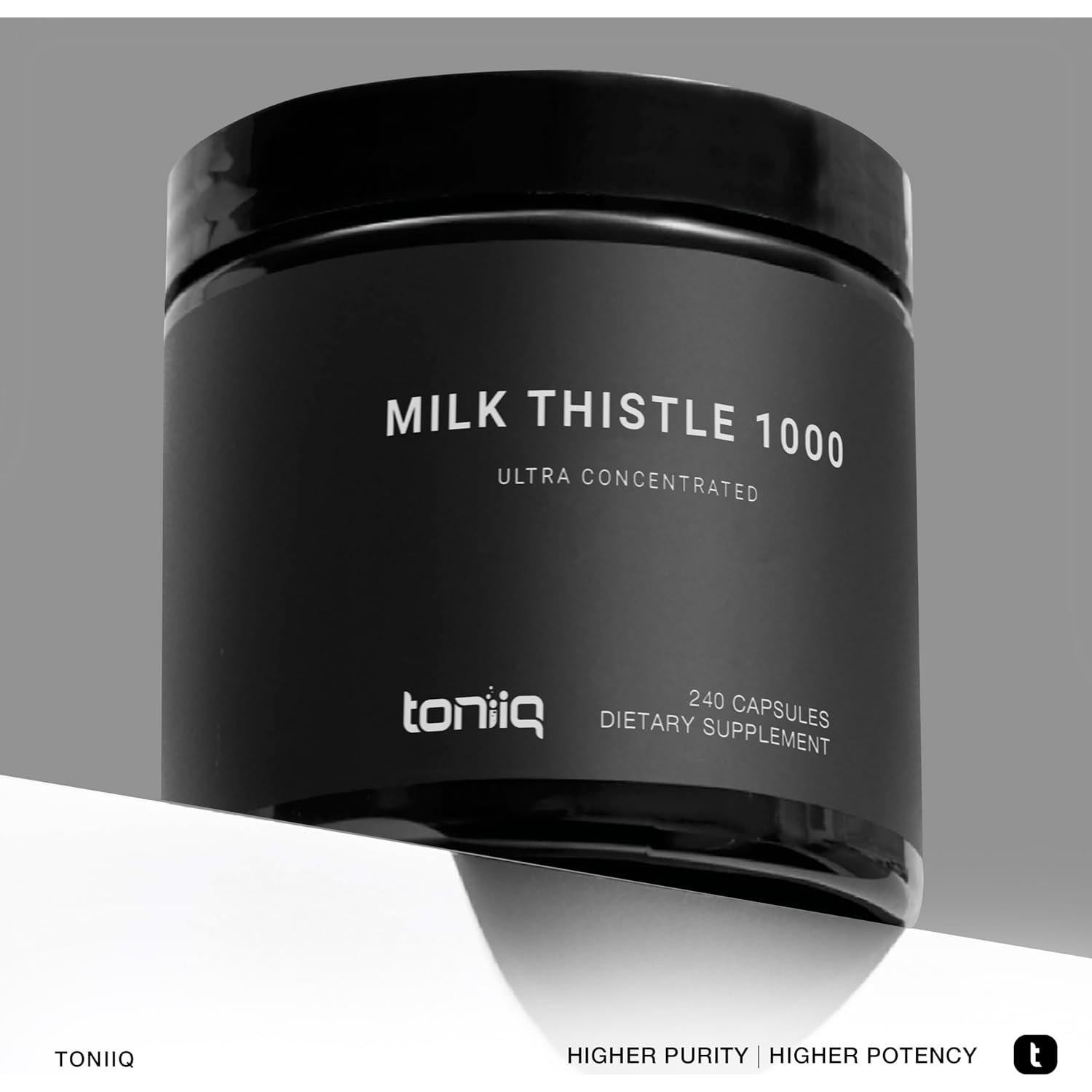Cardo Mariano Toniiq 240 Cápsulas 1000mg 80% Silymarina