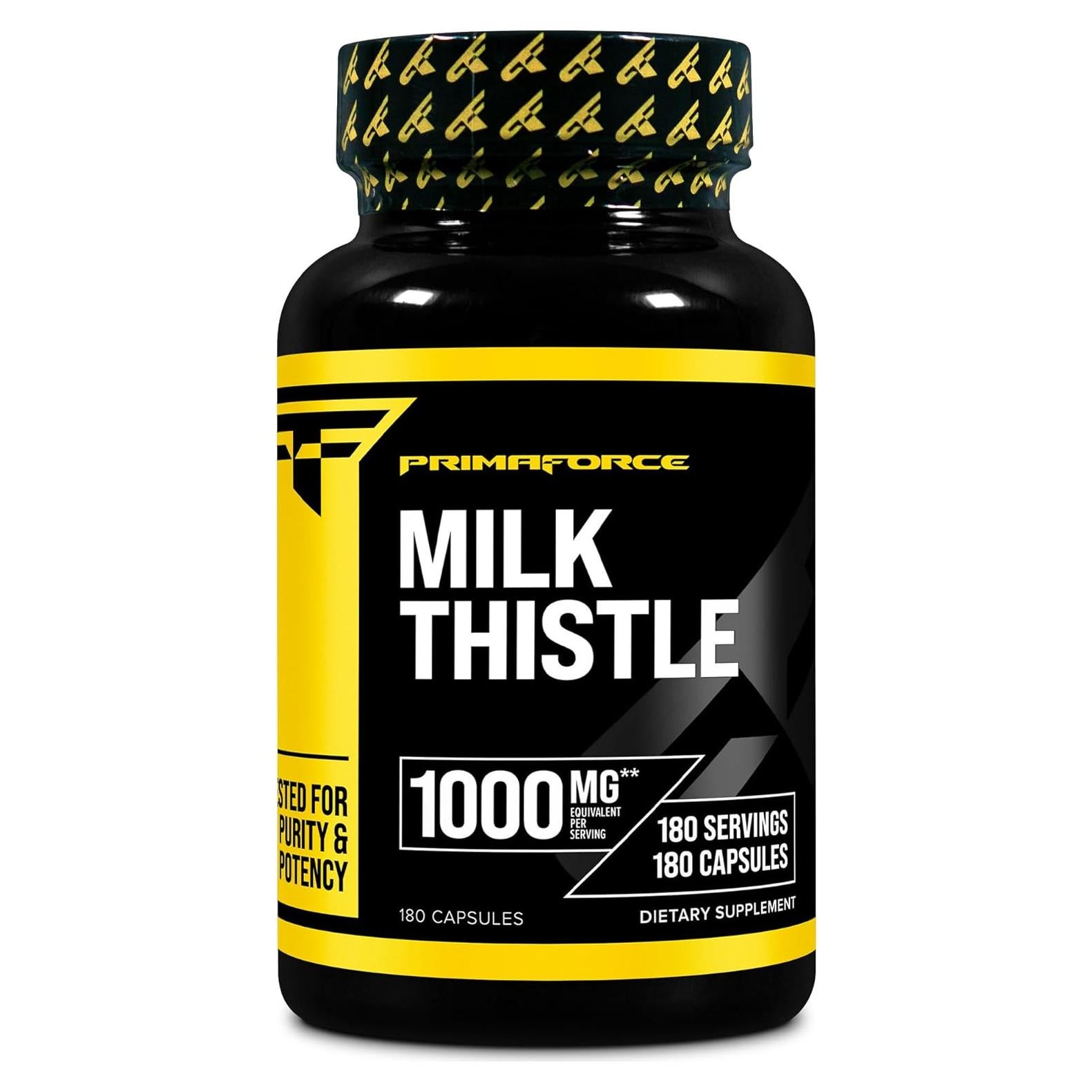 Suplemento Dietético Cardo Mariano PrimaForce 180 Cápsulas 1000mg