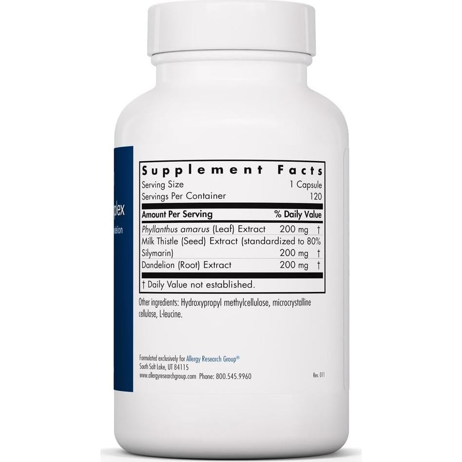 Suplemento Cardo Mariano Plus Allergy Research - 120 Cápsulas