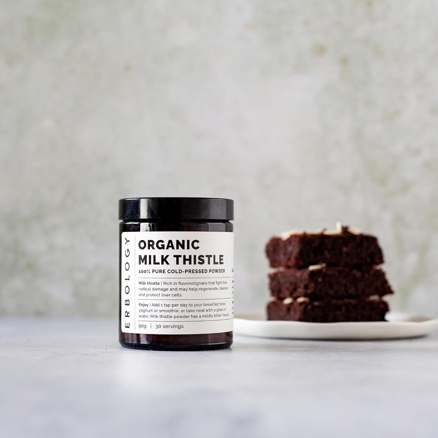 Polvo de Cardo Mariano Orgánico Erbology 90.7 g - 30 Porciones