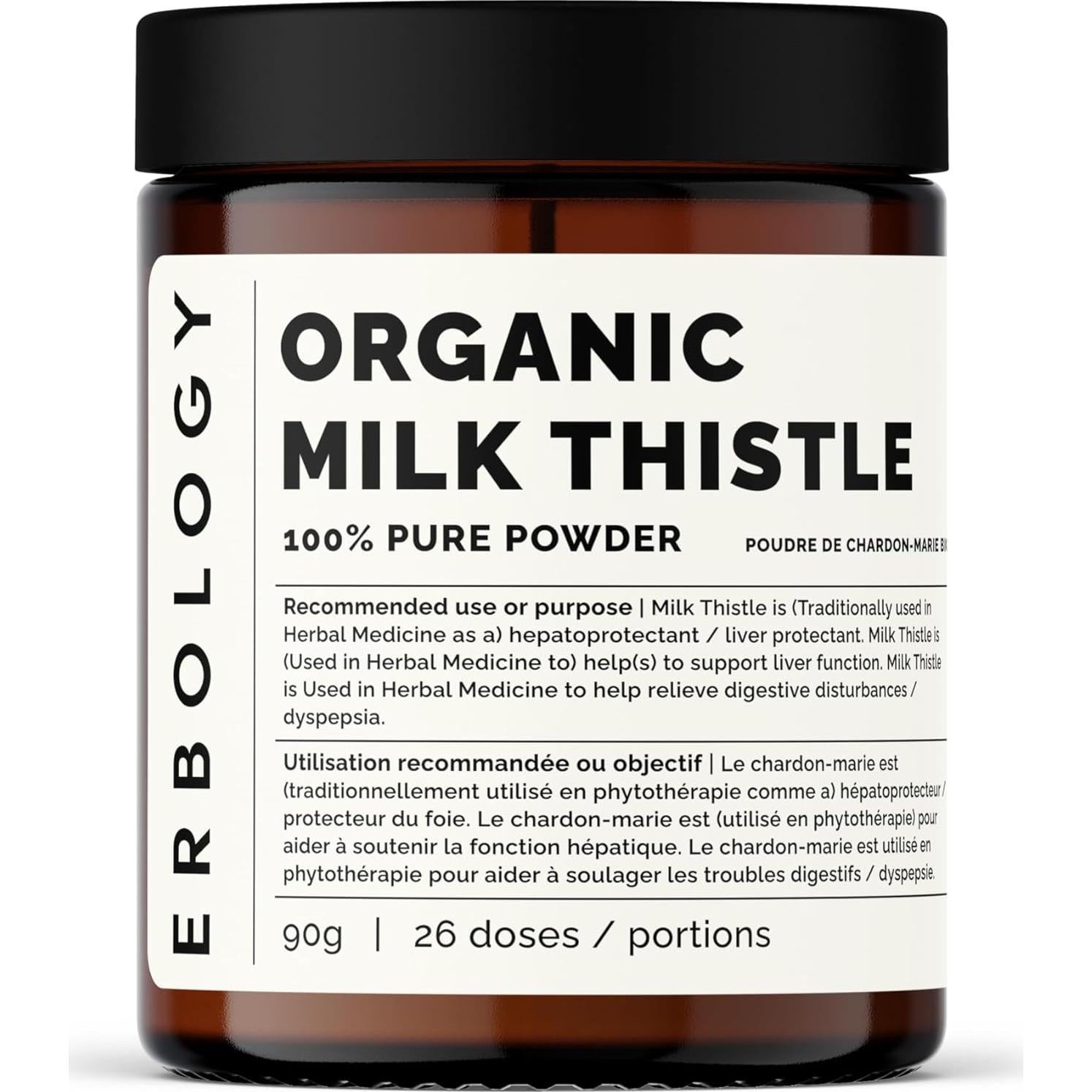 Polvo de Cardo Mariano Orgánico Erbology 90.7 g - 30 Porciones
