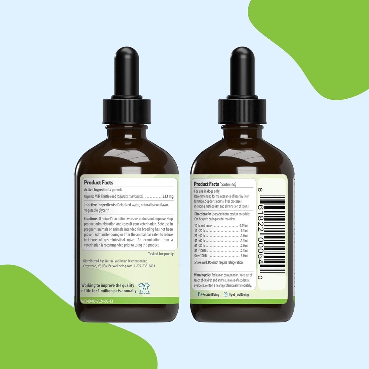 Cardo Mariano Pet Wellbeing 118 ml - Suplemento Hepático Orgánico