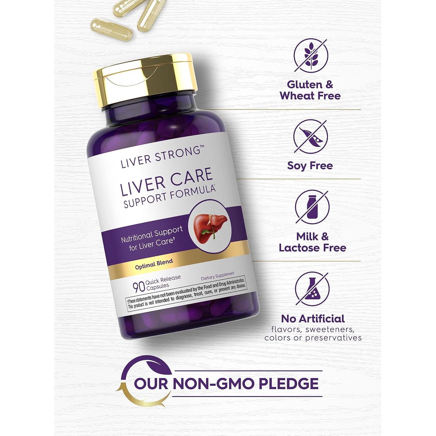 Suplemento Hepático Carlyle | 90 Cápsulas | Sin Gluten y OGM