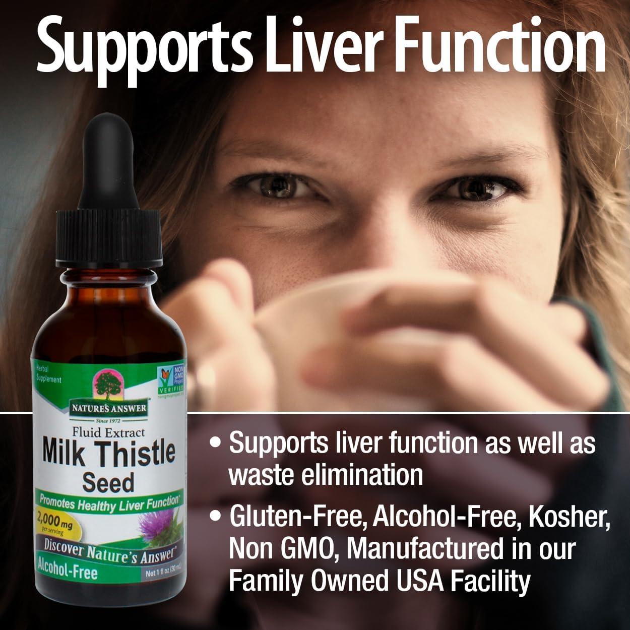 Extracto de Cardo Mariano Nature's Answer 30 ml x2 | Desintoxicante