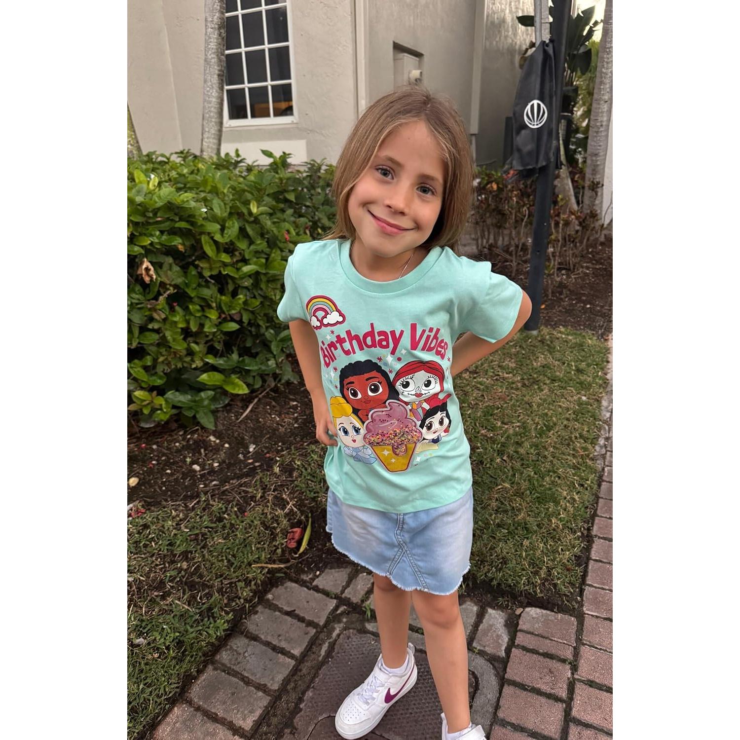 Camiseta Cumpleaños Disney Junior Niñas Talla 2T a 16