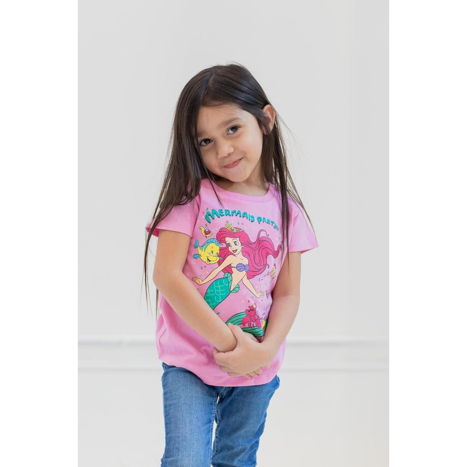 Camiseta Cumpleaños Disney Junior Niñas 4T Rosa Claro