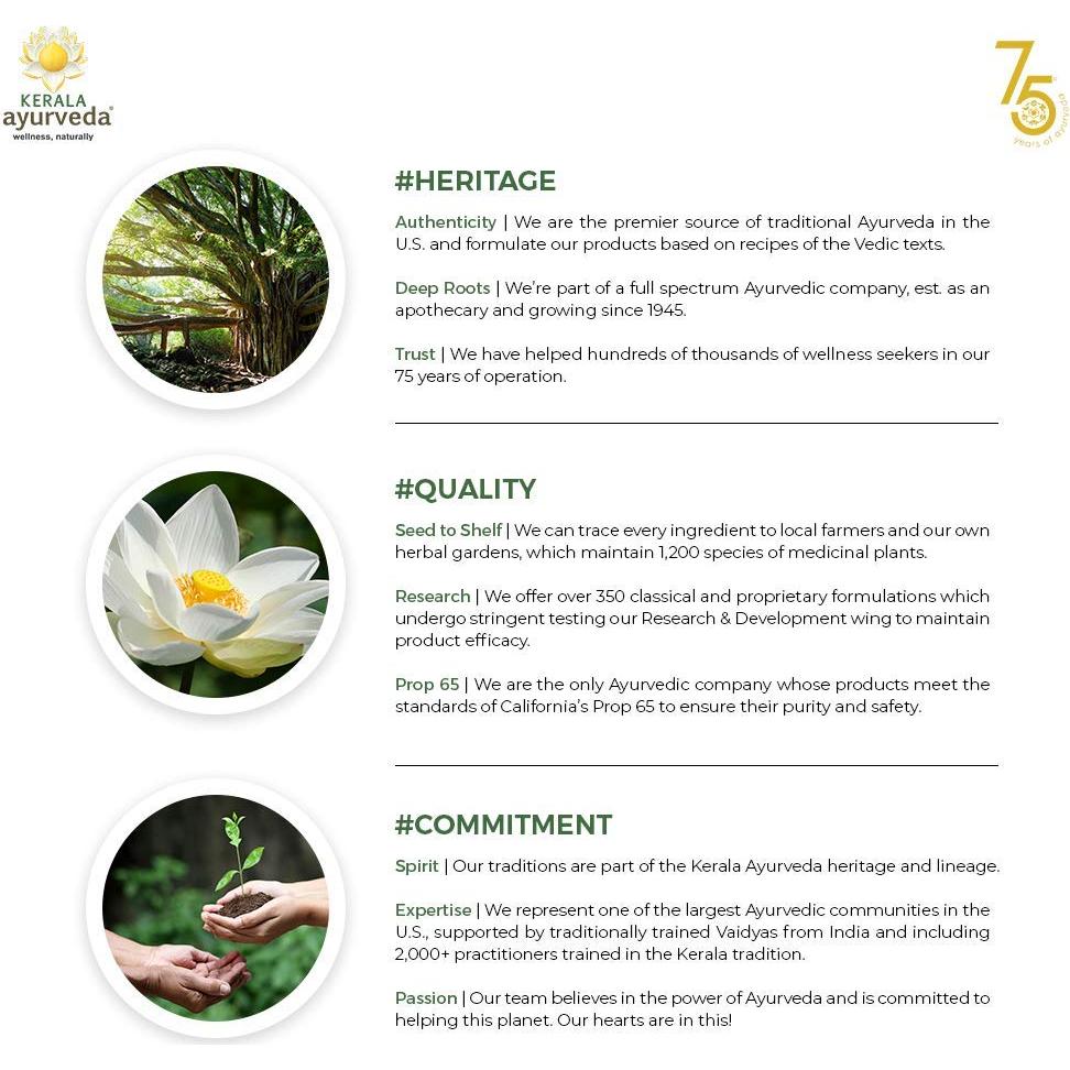 Paquete Facial Swarnamukhi Kerala Ayurveda 48 g - Exfoliante Suave