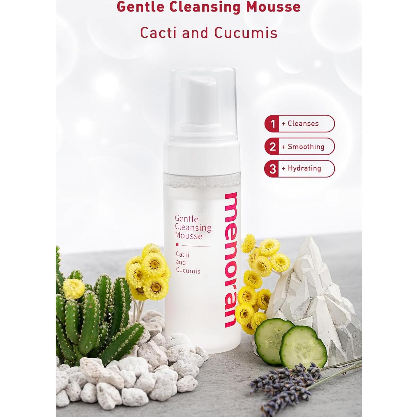 Mousse Limpiadora Suave Menorah - Hidratante Cactus y Pepino