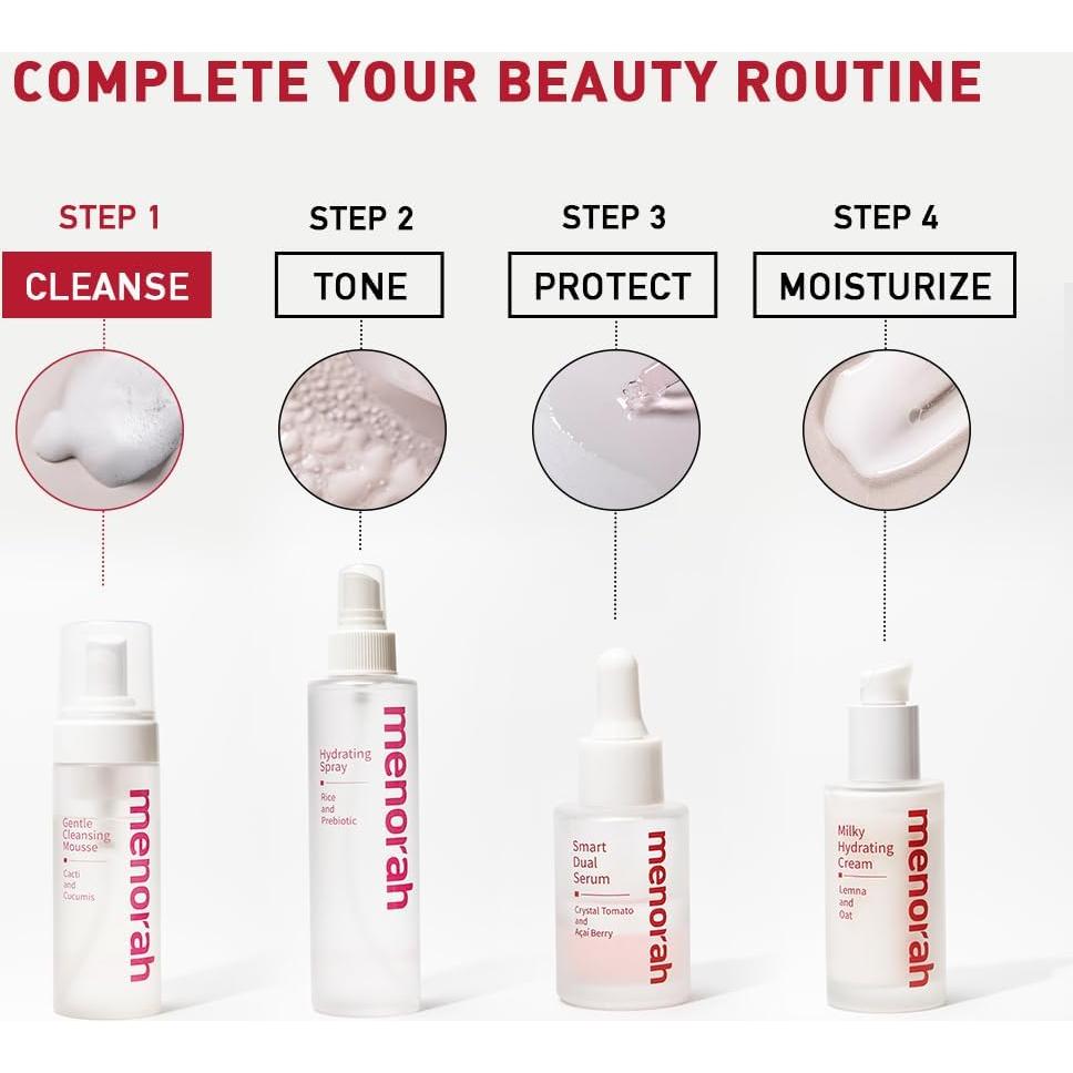 Mousse Limpiadora Suave Menorah - Hidratante Cactus y Pepino