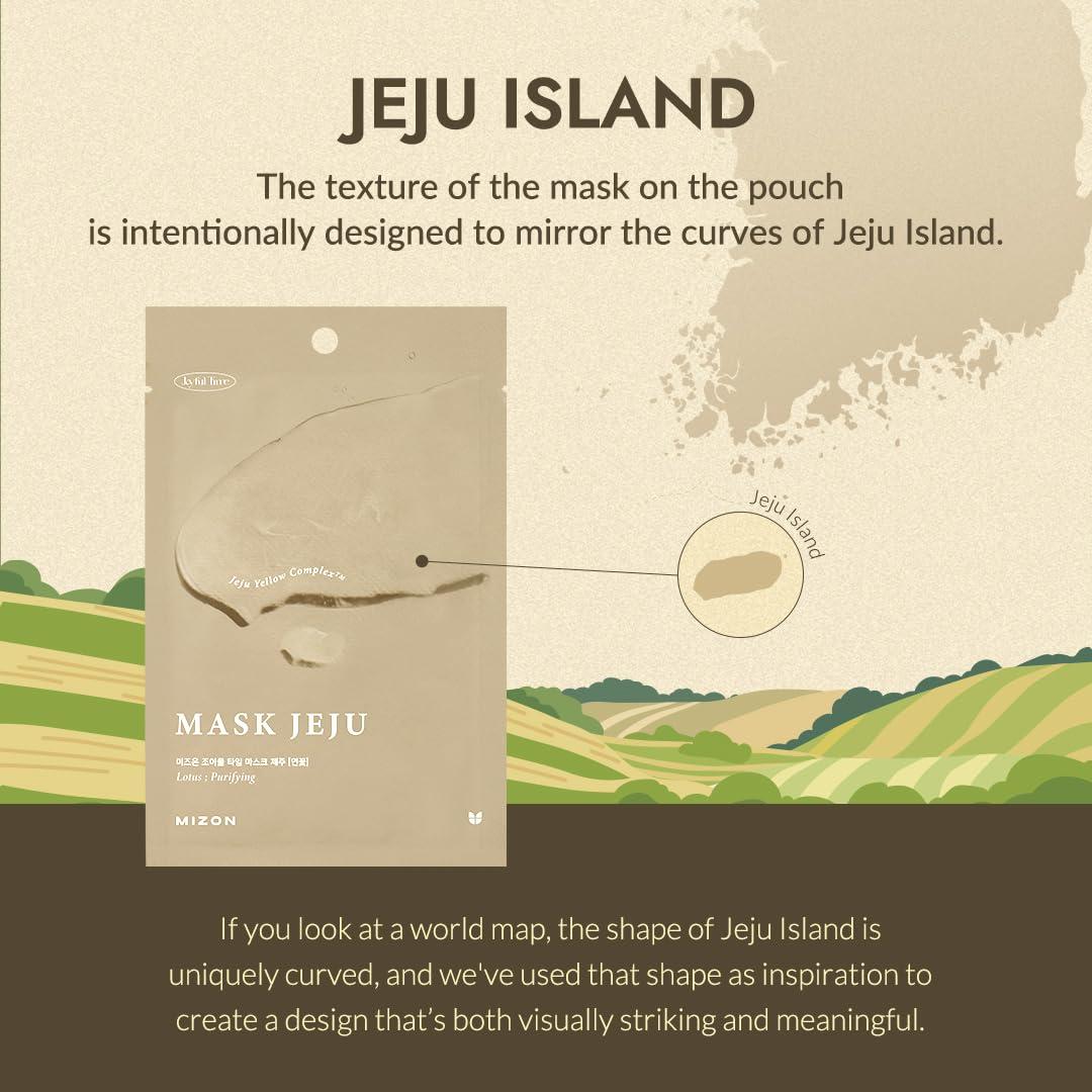 MIZON Máscara Facial Jeju Camelia Hidratante 10 Piezas