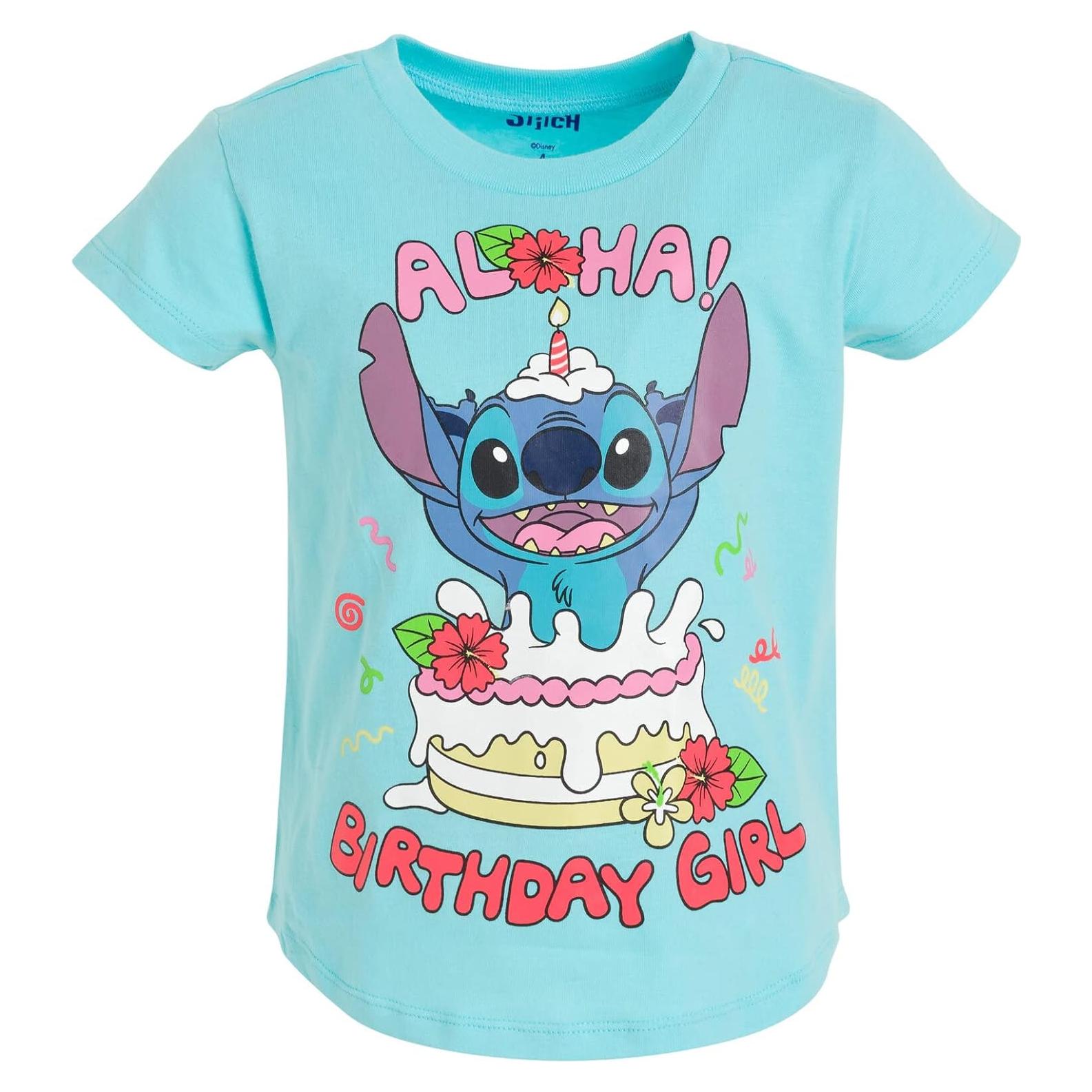 Camiseta Cumpleaños Disney Junior Niñas Talla 2T-14-16