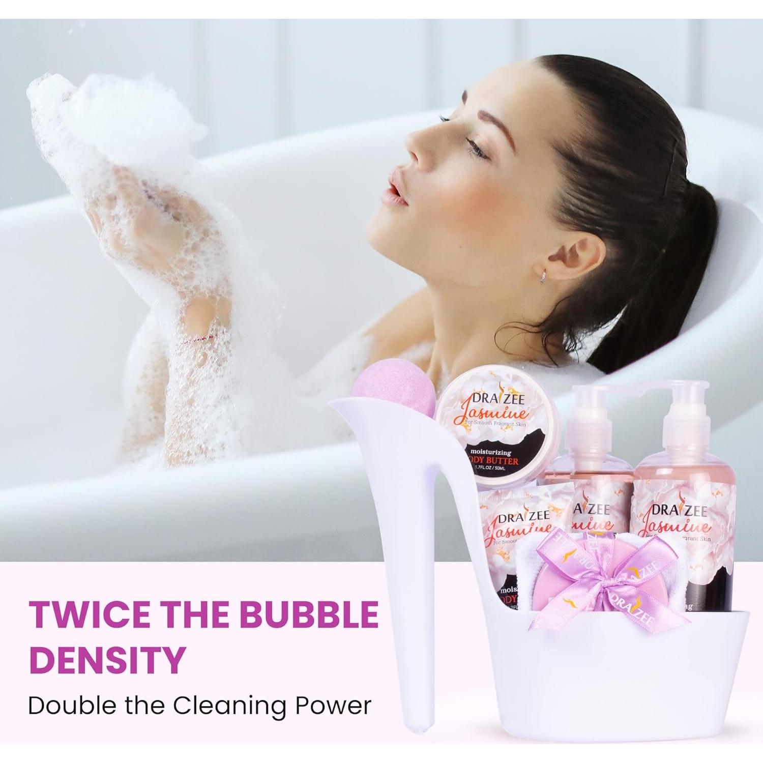 Set de Spa de Lujo Draizee - 8 Piezas Aromatizadas Jazmín