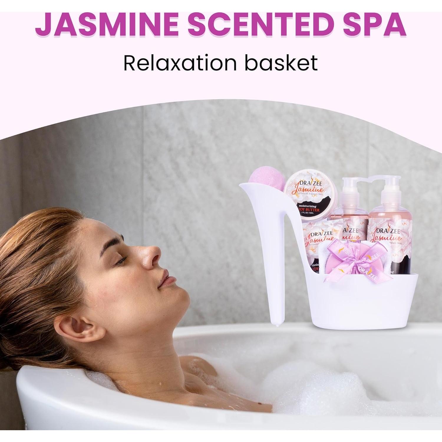Set de Spa de Lujo Draizee - 8 Piezas Aromatizadas Jazmín