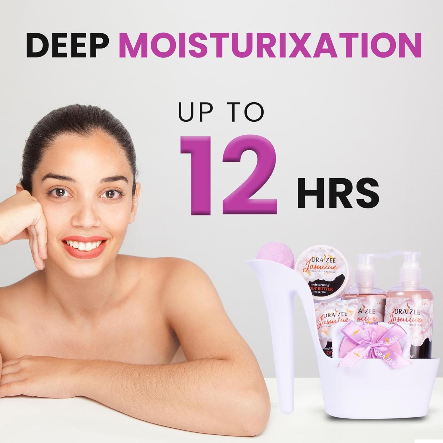 Set de Spa de Lujo Draizee - 8 Piezas Aromatizadas Jazmín