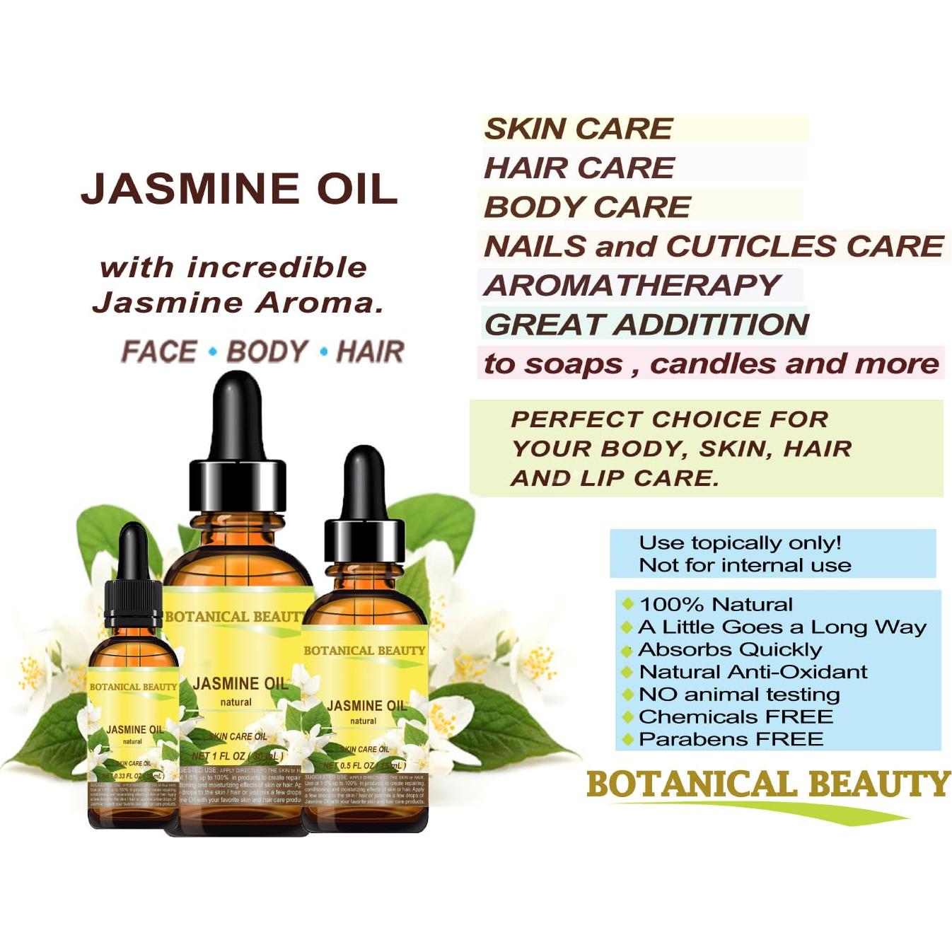 Aceite de Jazmín Botánico 100% Natural 10 ml - Antienvejecimiento