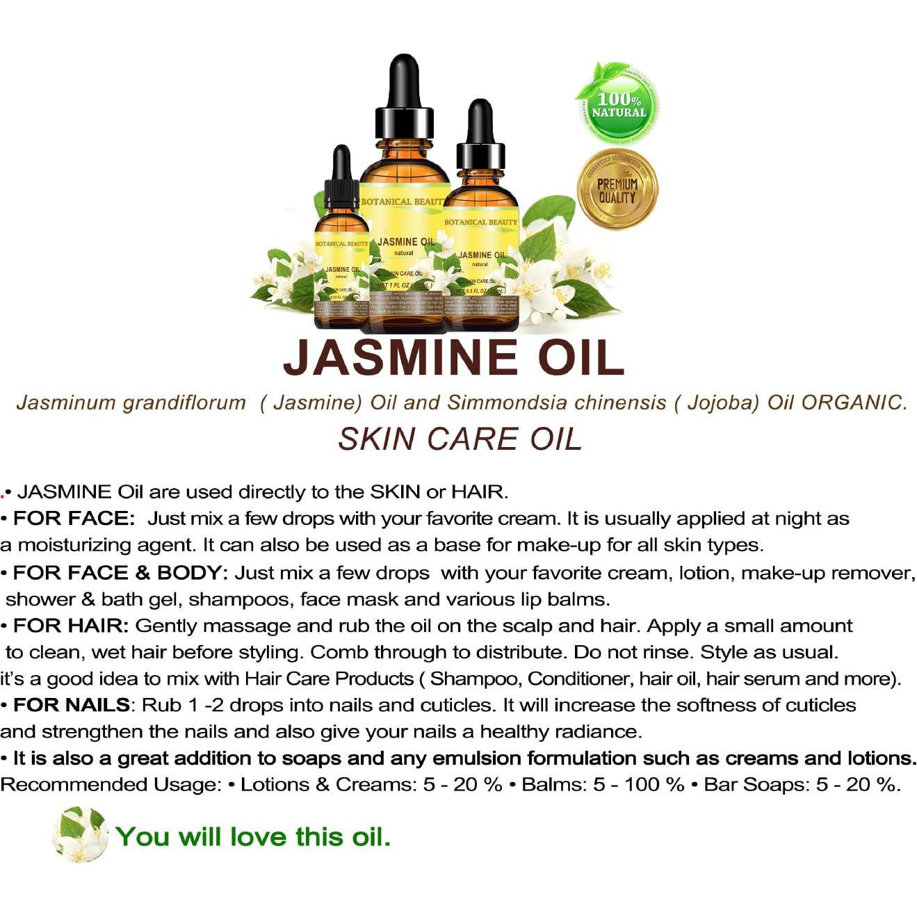 Aceite de Jazmín Botánico 100% Natural 10 ml - Antienvejecimiento