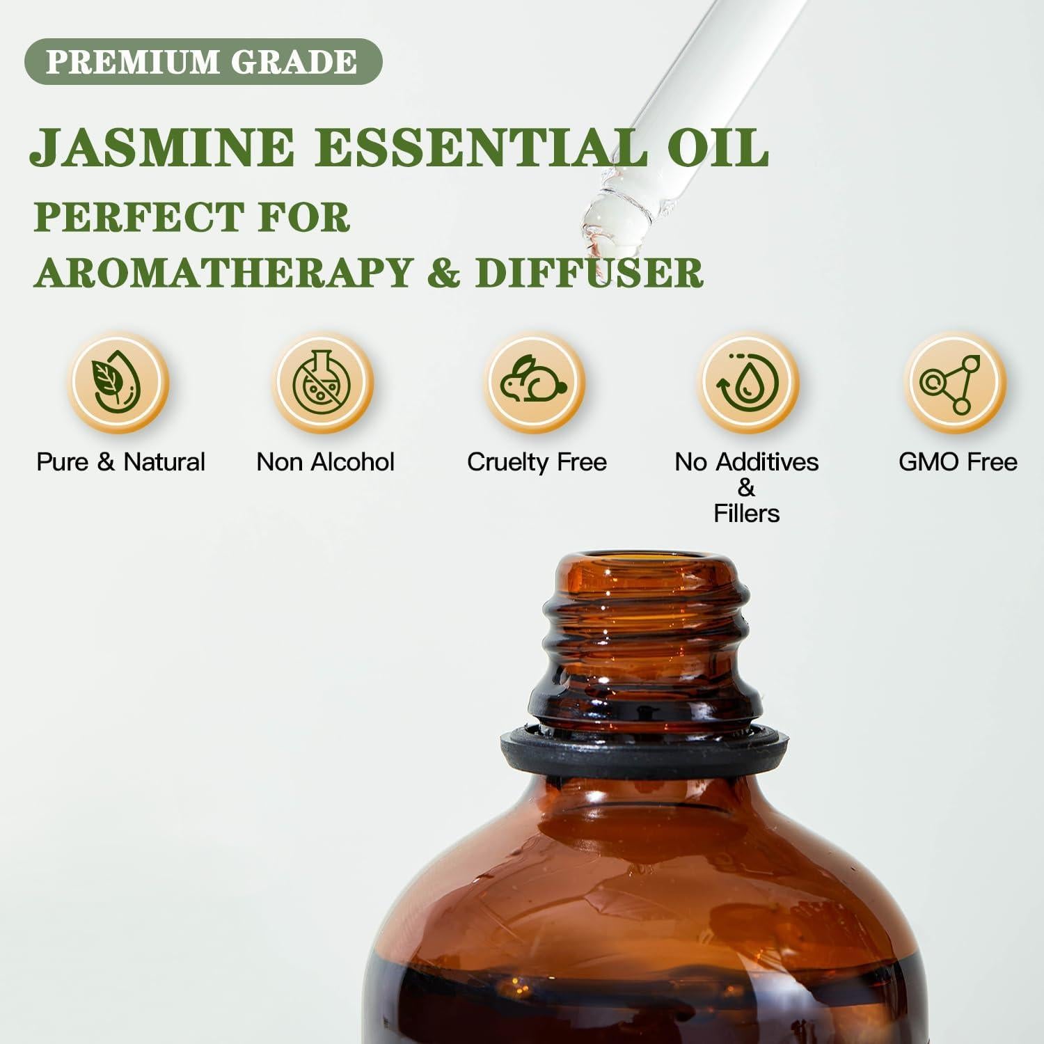 Aceite Esencial de Jazmín MYDIAIL 118ml - Aromaterapia y DIY