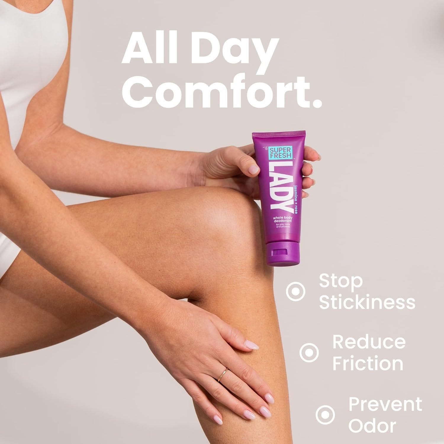 Desodorante Corporal Completo Super Fresh Lady 113.4g Aroma Jazmín Rosa