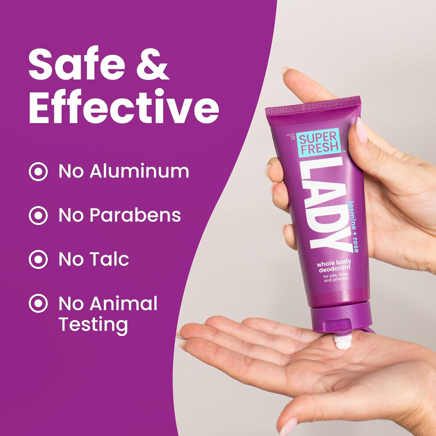 Desodorante Corporal Completo Super Fresh Lady 113.4g Aroma Jazmín Rosa