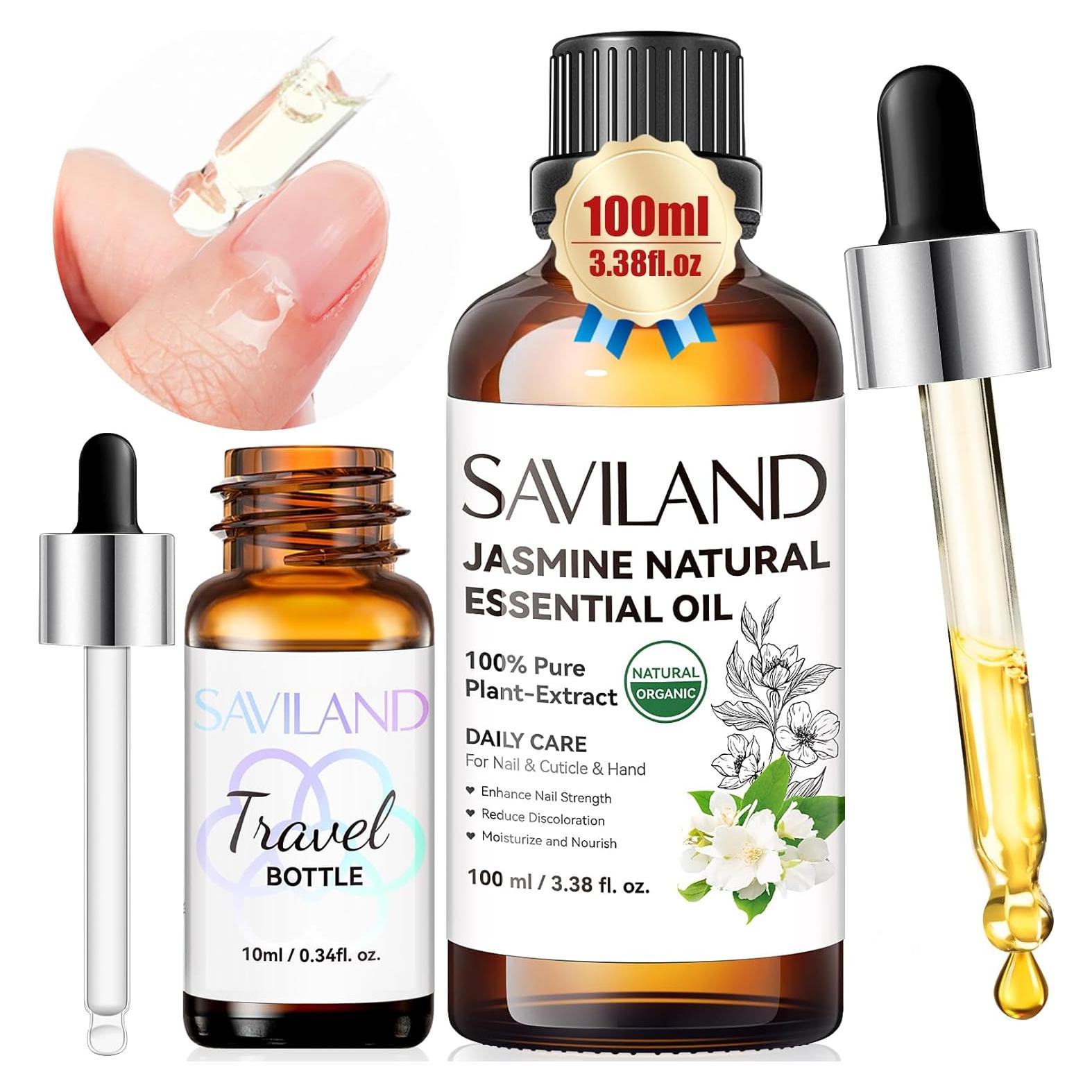 Aceite Esencial de Jazmín SAVILAND 50 ml - Cuidado de Uñas y Cutículas