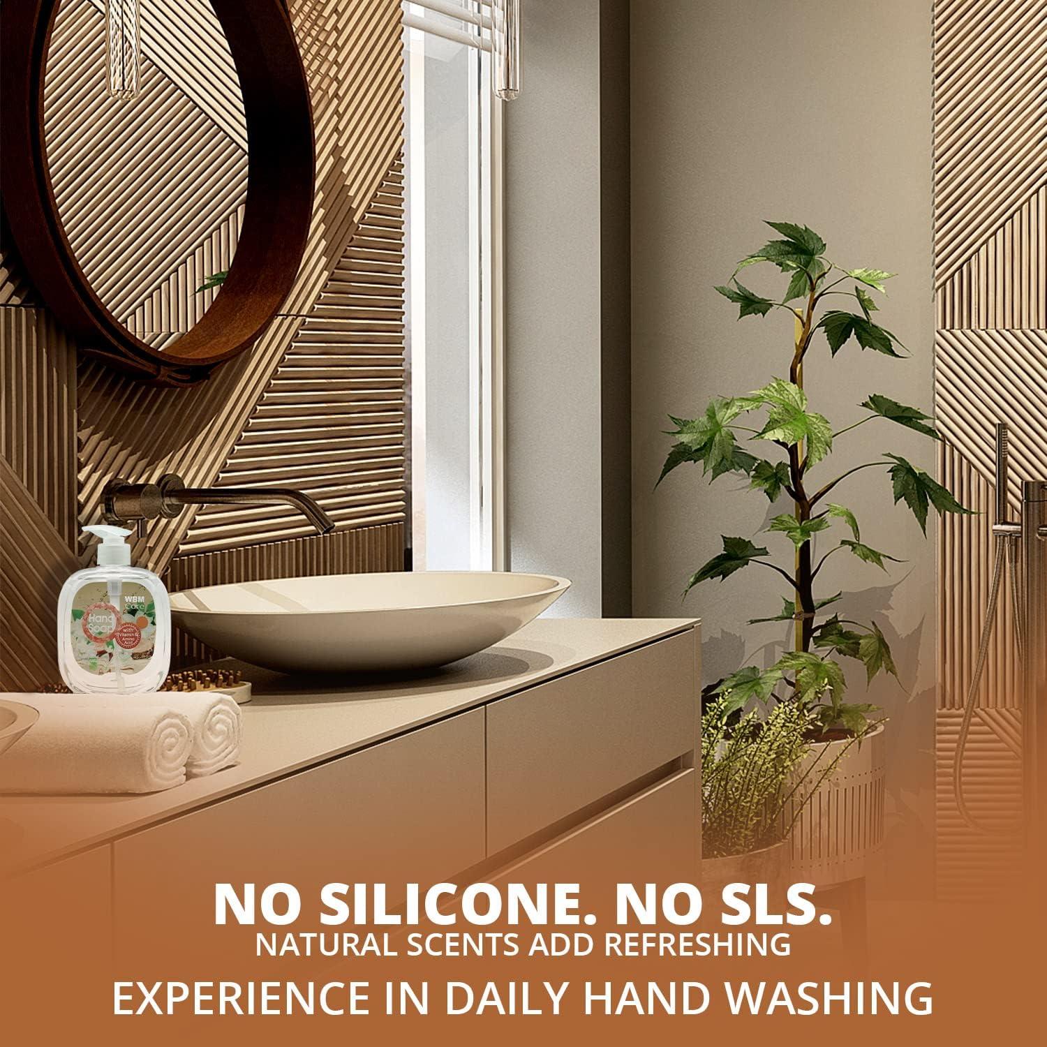 Jabón Líquido Natural para Manos WBM Care 500ml Sándalo y Jazmín