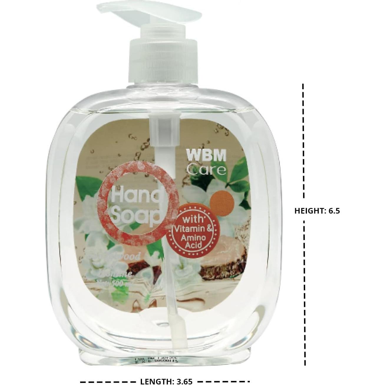 Jabón Líquido Natural para Manos WBM Care 500ml Sándalo y Jazmín