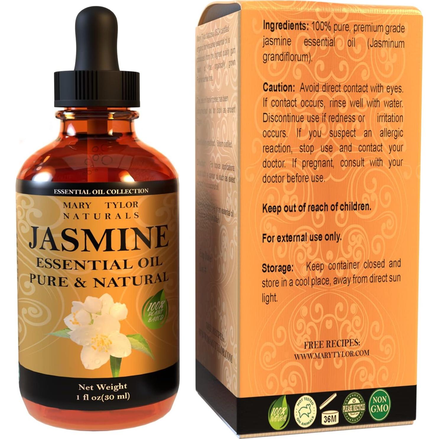 Aceite Esencial de Jazmín 30 ml Mary Tylor Naturals Puro