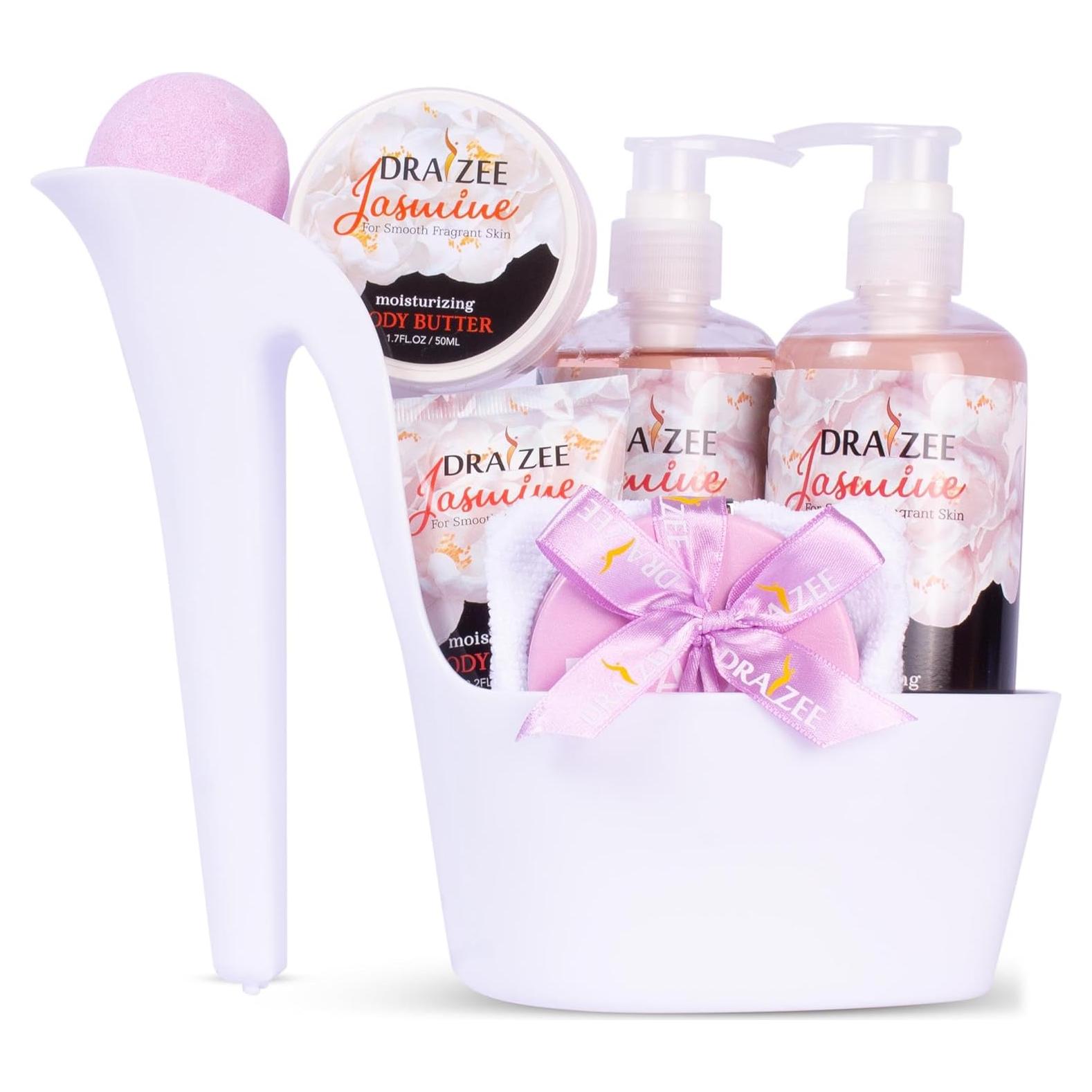 Set de Spa de Lujo Draizee - 8 Piezas Aromatizadas Jazmín