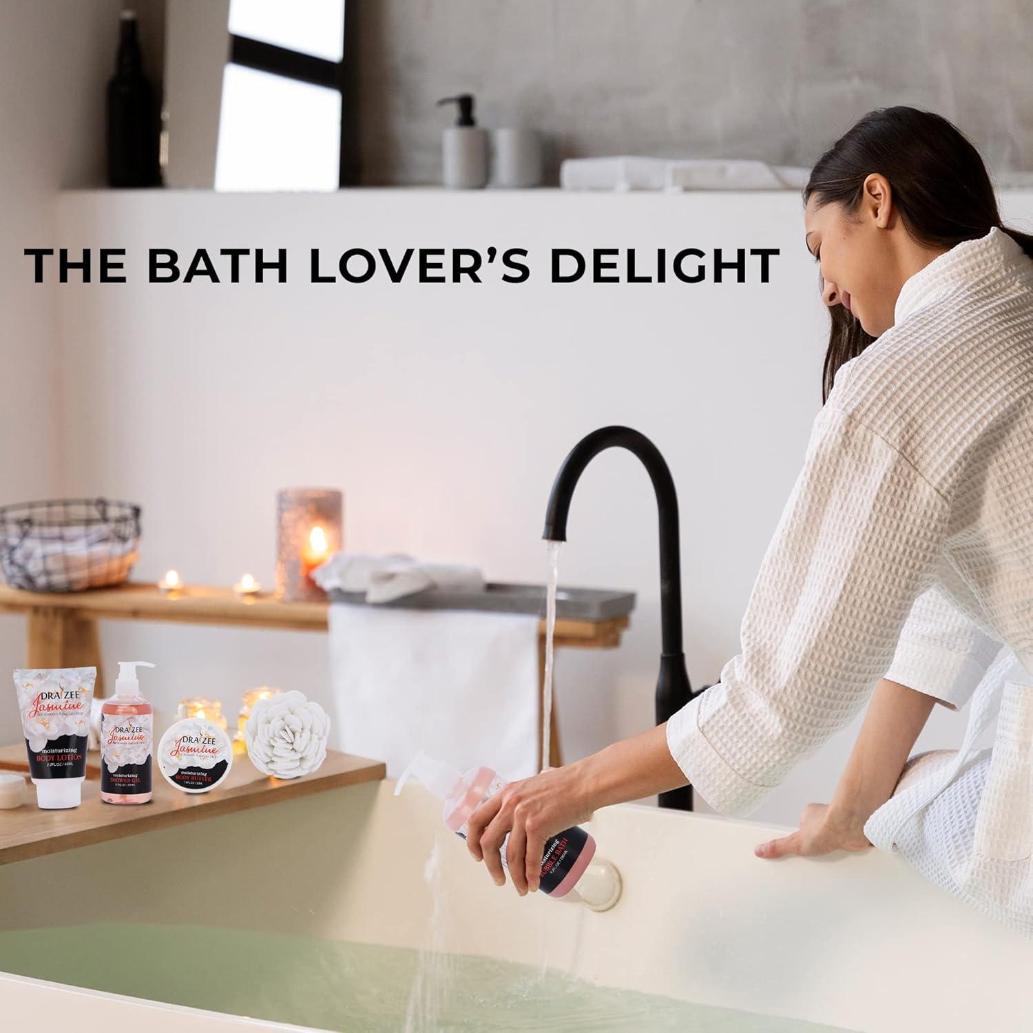 Set de Spa de Lujo Draizee - 8 Piezas Aromatizadas Jazmín