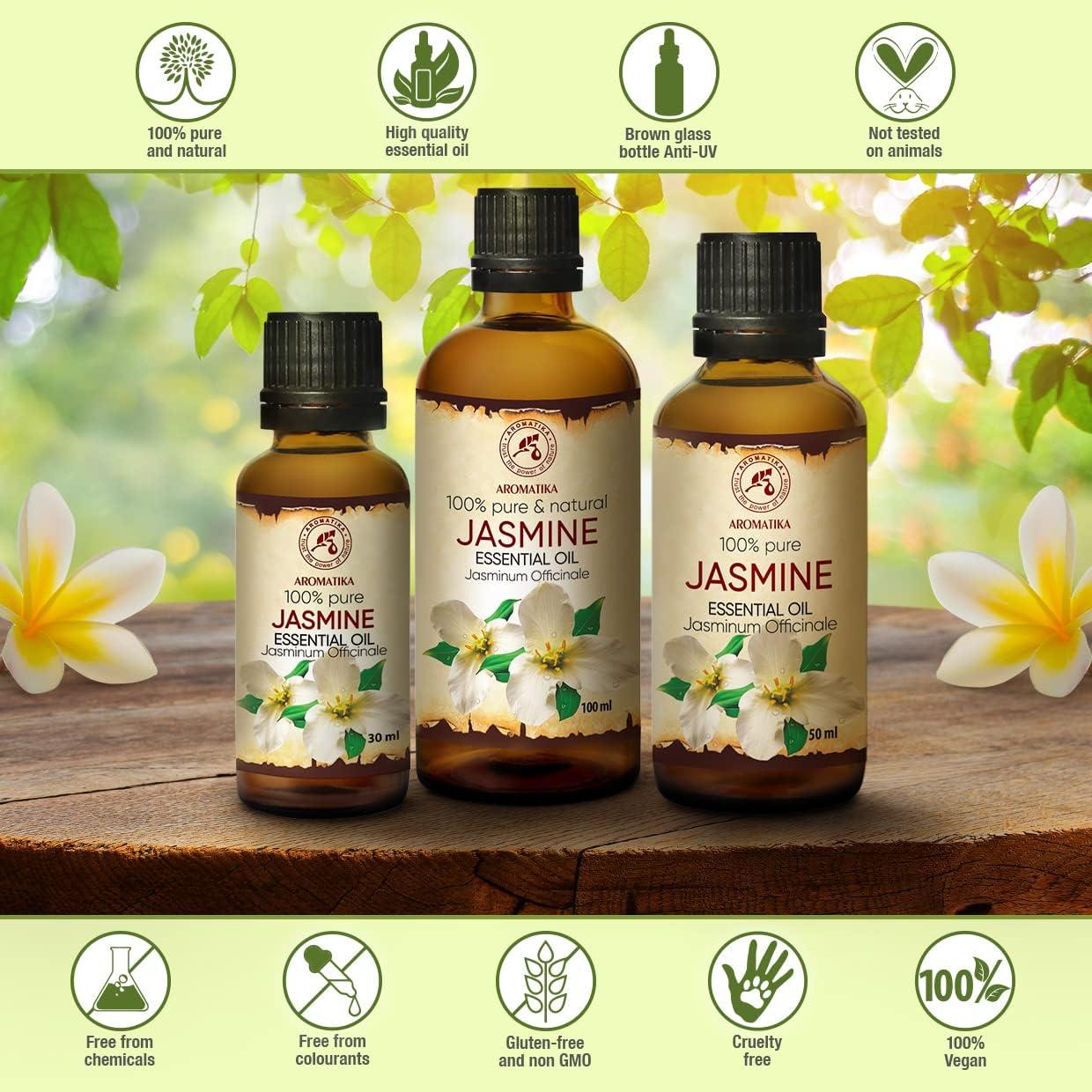 Aceite Esencial de Jazmín AROMATIKA 100 ml - Aromaterapia y Cuidado de la Piel