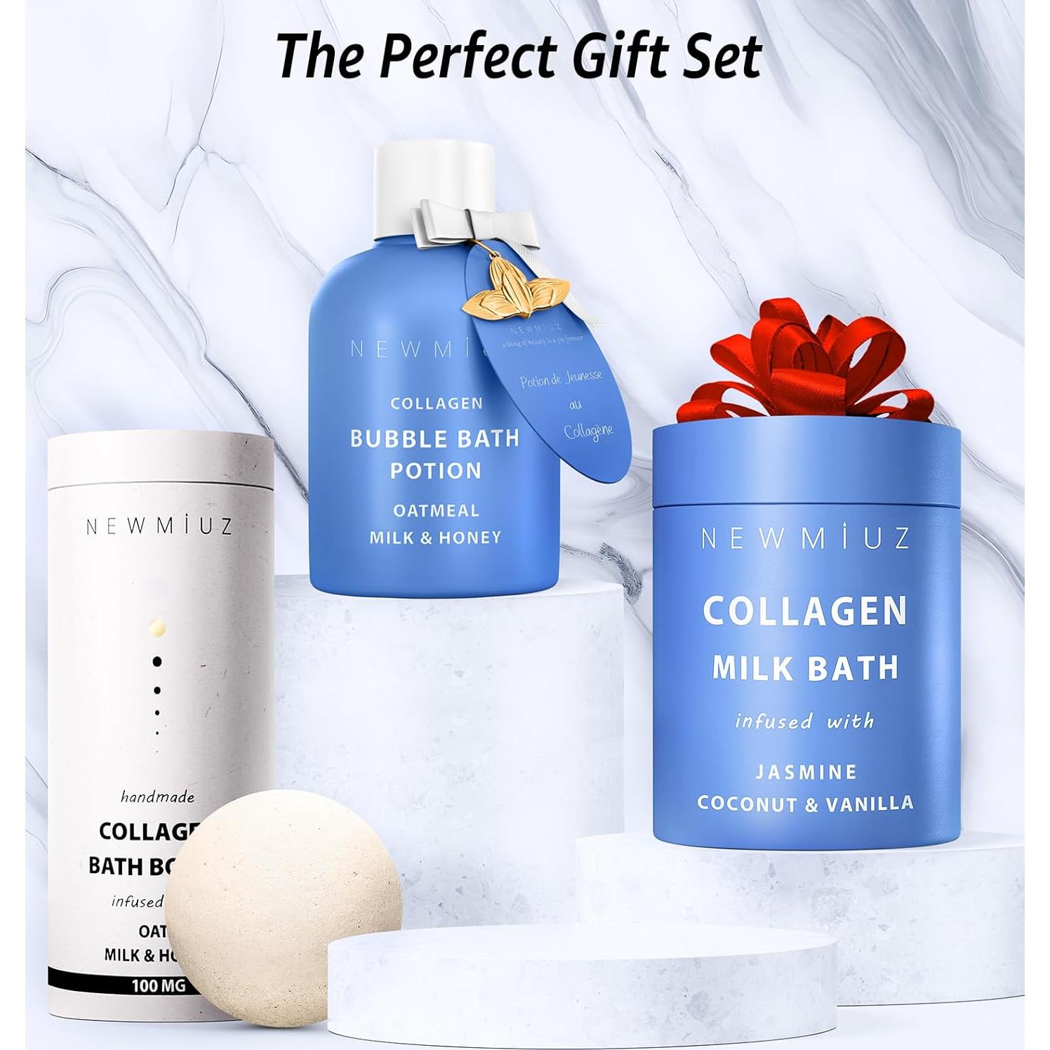 Leche de Baño de Colágeno New Miuz 300g - Hidratante y Suavizante