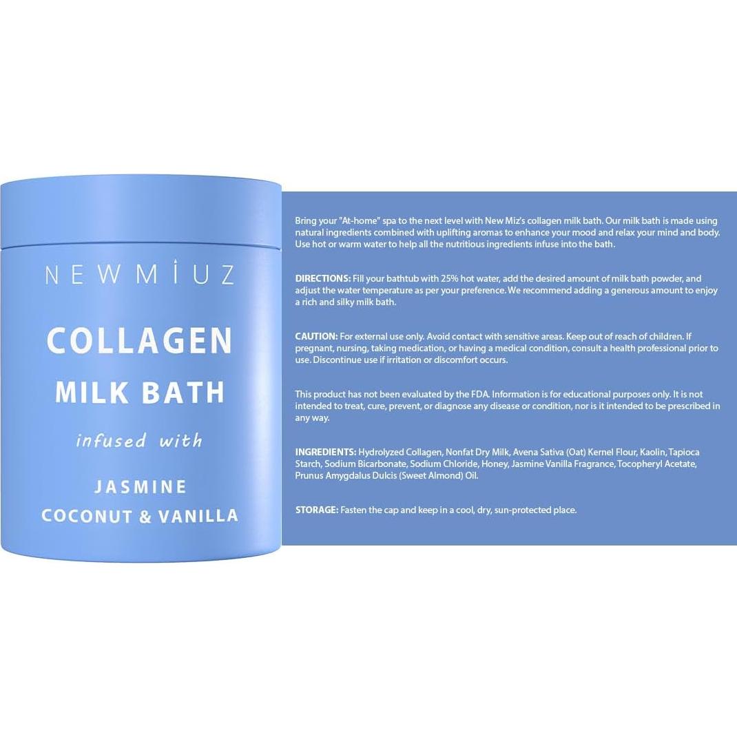 Leche de Baño de Colágeno New Miuz 300g - Hidratante y Suavizante
