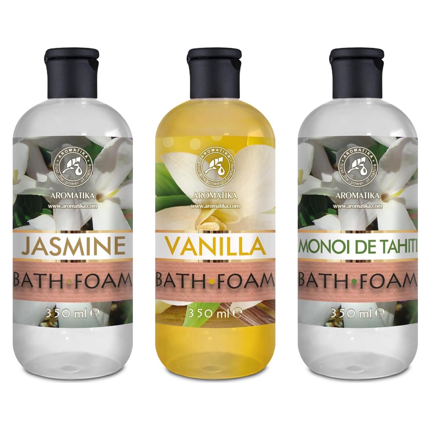 Set de Espuma de Baño AROMATIKA Vainilla, Jazmín y Monoi 3x355ml