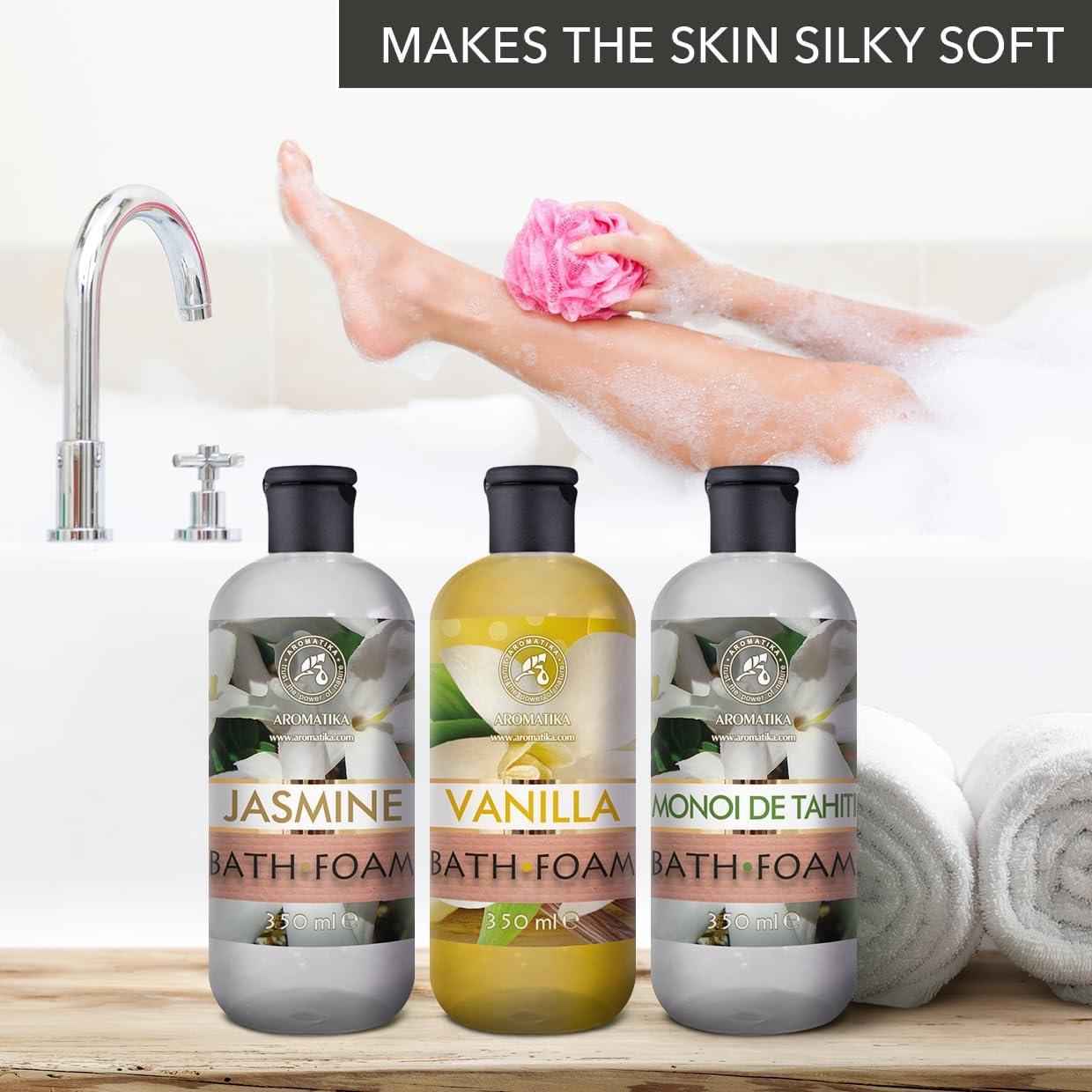 Set de Espuma de Baño AROMATIKA Vainilla, Jazmín y Monoi 3x355ml