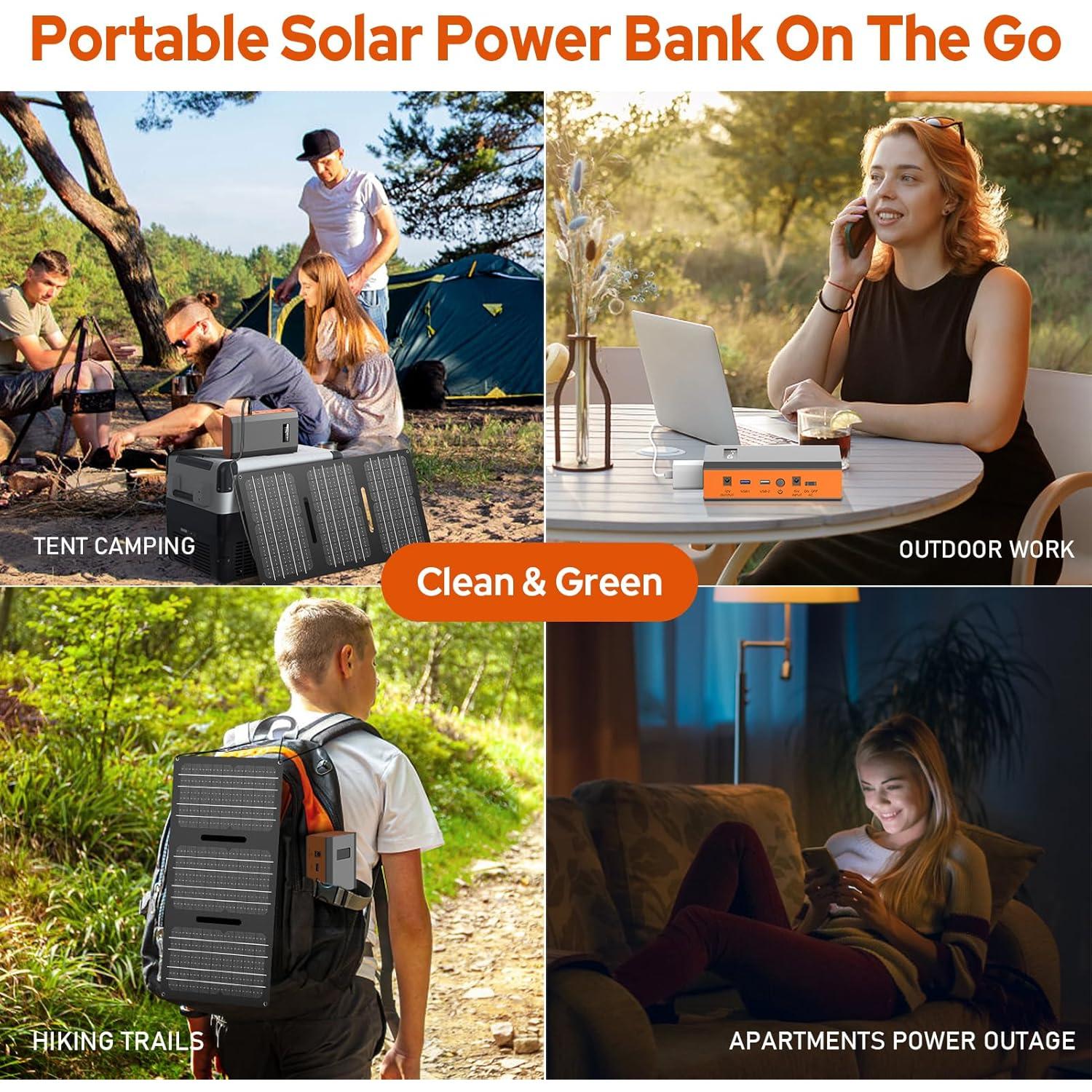 Banco de Energía Portátil ZeroKor 24000mAh 65W Naranja