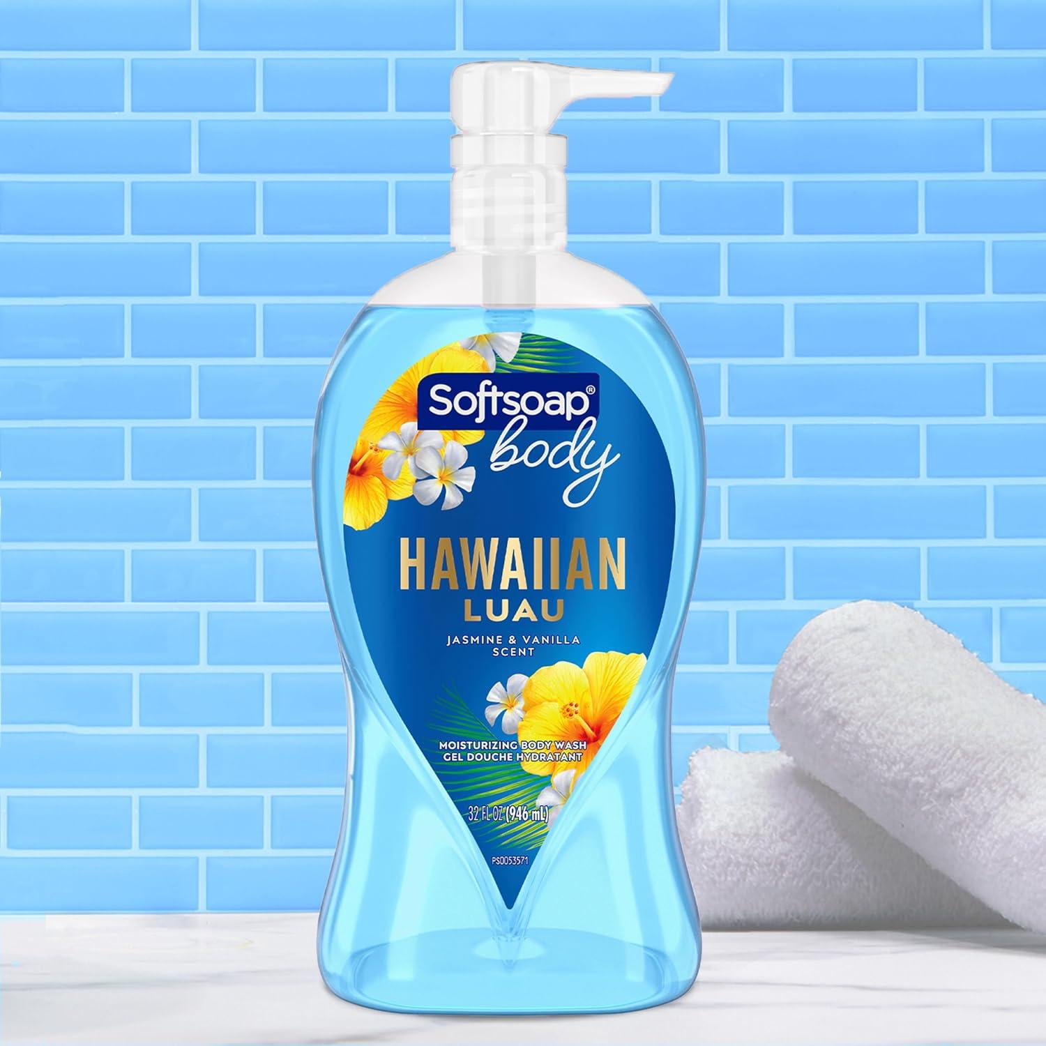 Jabón Líquido Hidratante Softsoap 0.95L Luau Hawaiano Jazmín Vainilla