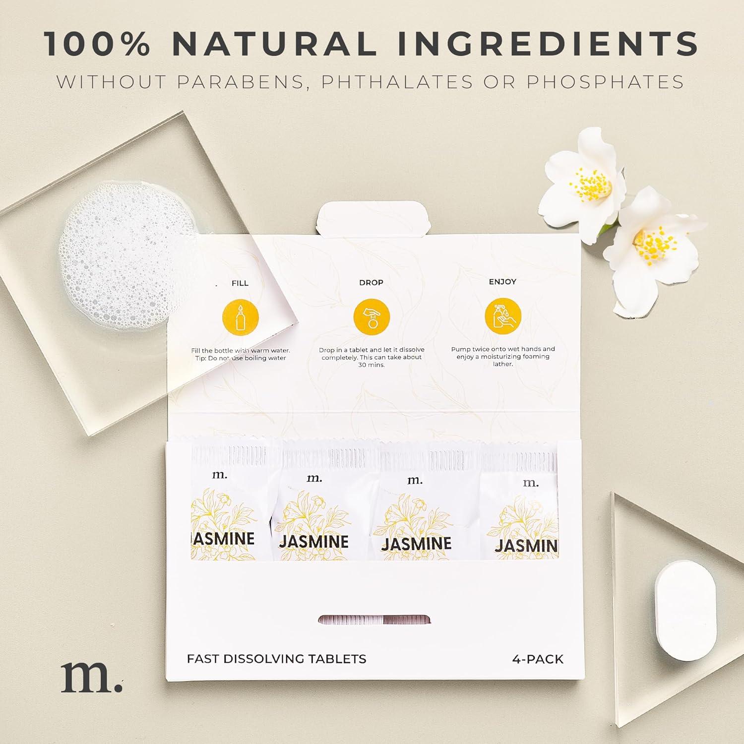 Tabletas de Jabón Espumoso Maisonovo Aroma Jazmín 4-Pack