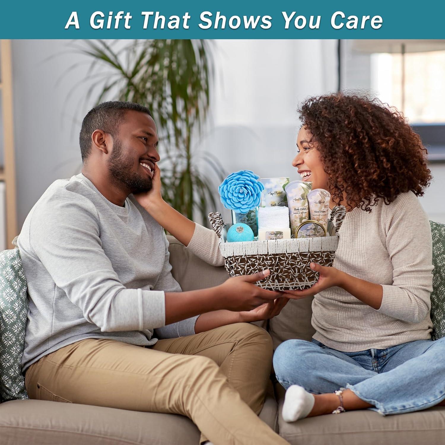 Cesta de Spa Aqua Elegante - Set de Baño Jazmín y Lavanda