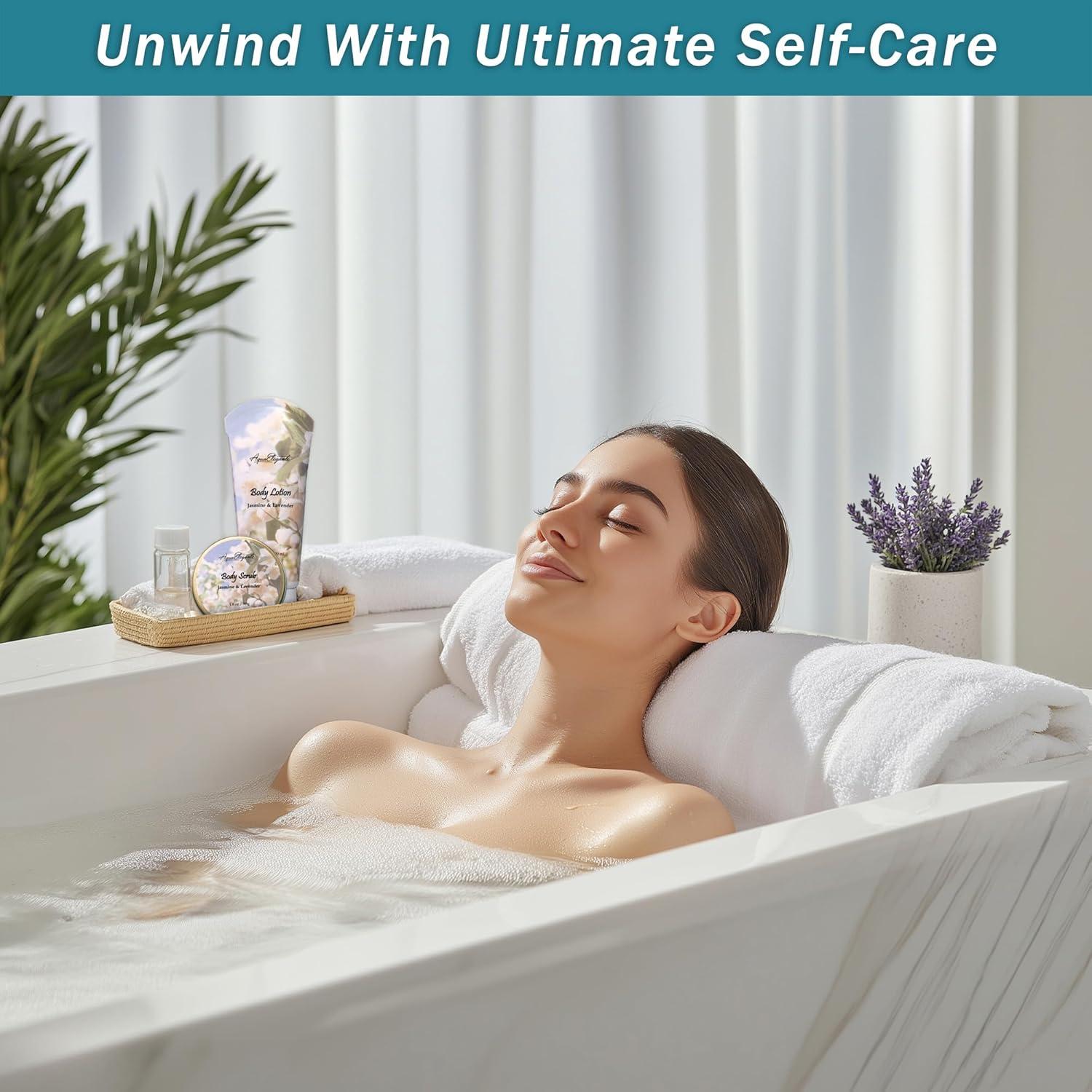 Cesta de Spa Aqua Elegante - Set de Baño Jazmín y Lavanda