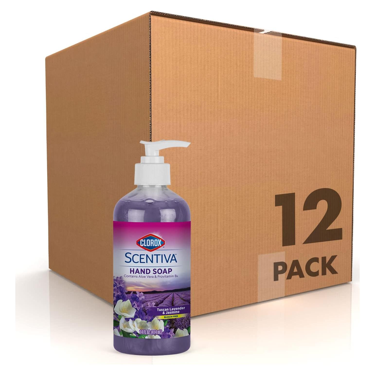 Jabón Líquido para Manos Clorox Scentiva 414 ml Lavanda y Jazmín