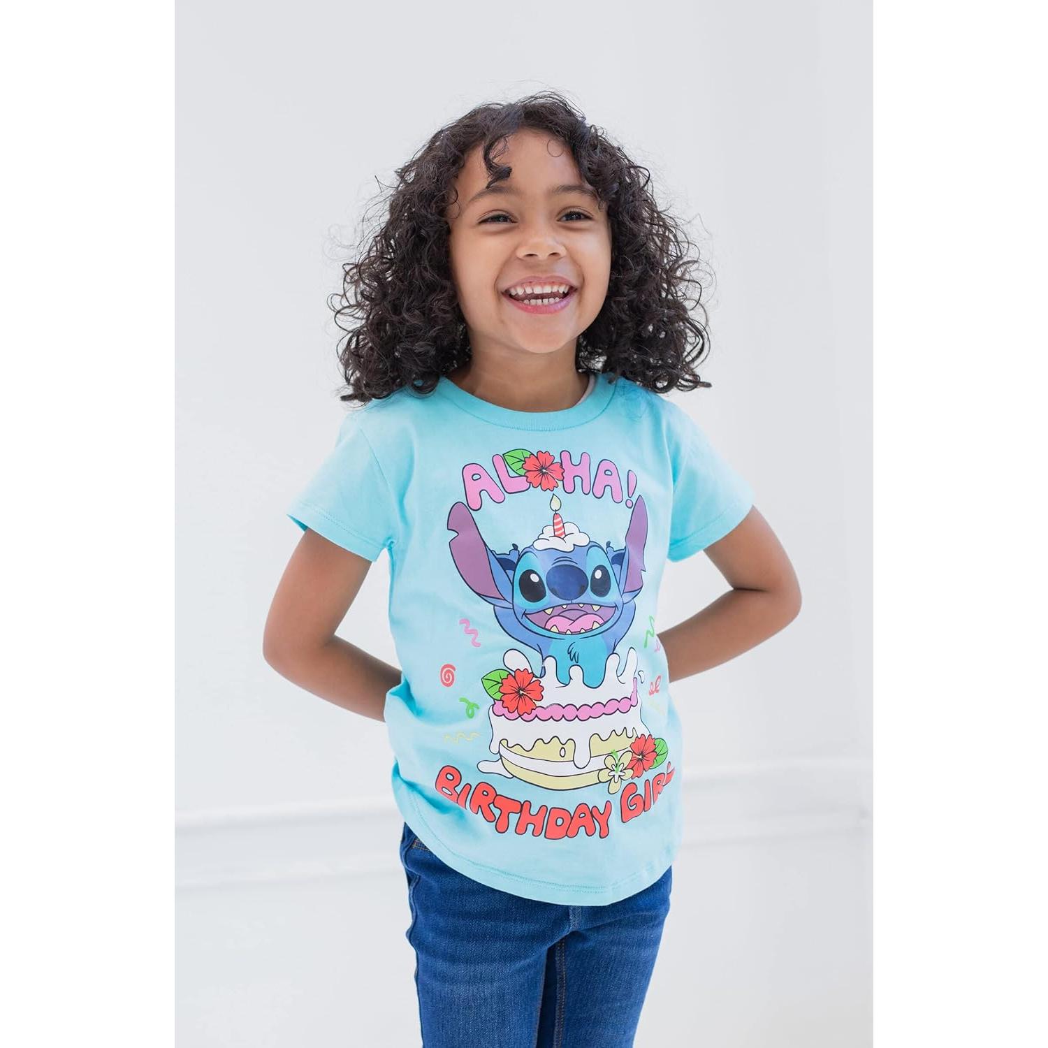 Camiseta Cumpleaños Disney Junior Niñas Talla 2T a 16