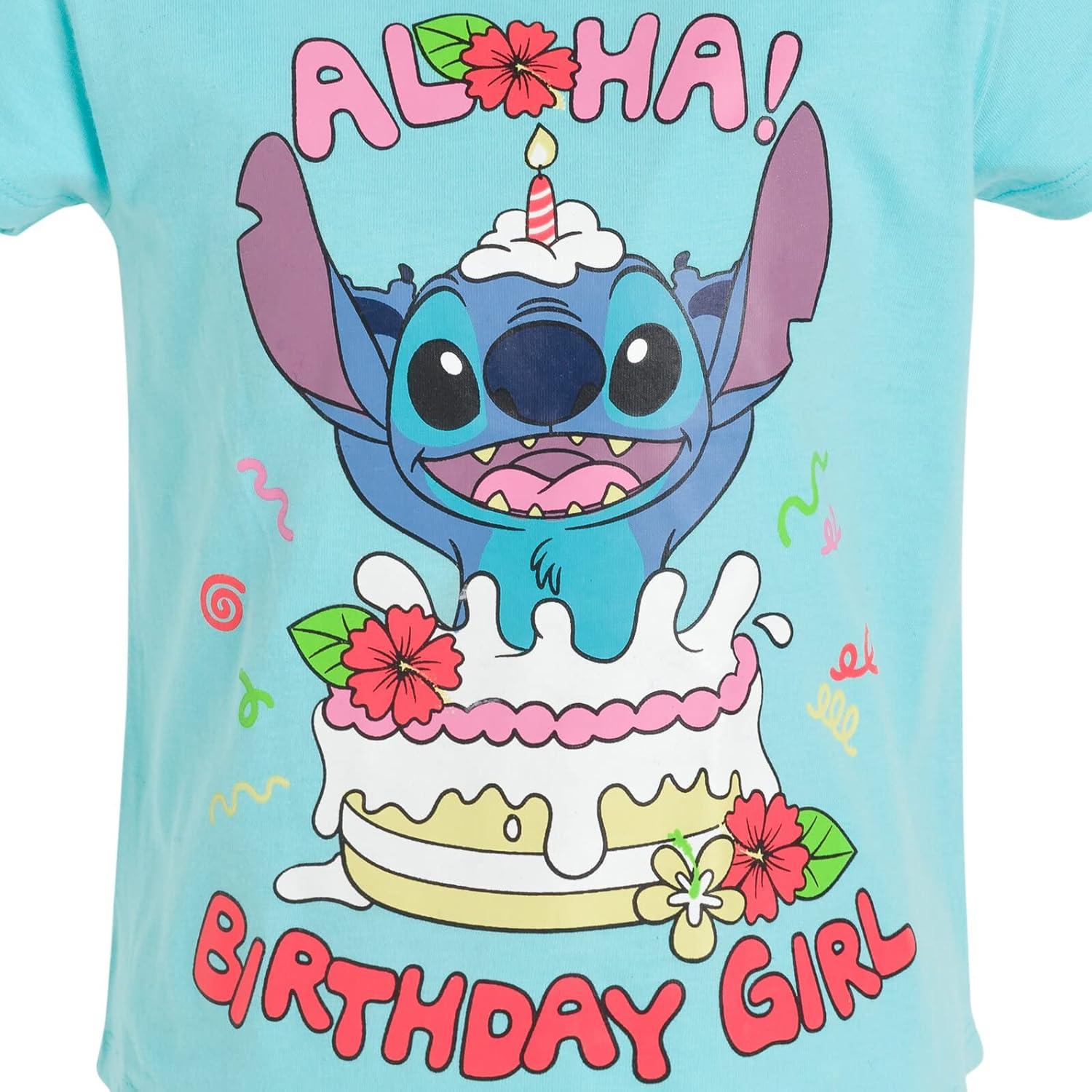 Camiseta Cumpleaños Disney Junior Niñas Talla 2T a 16