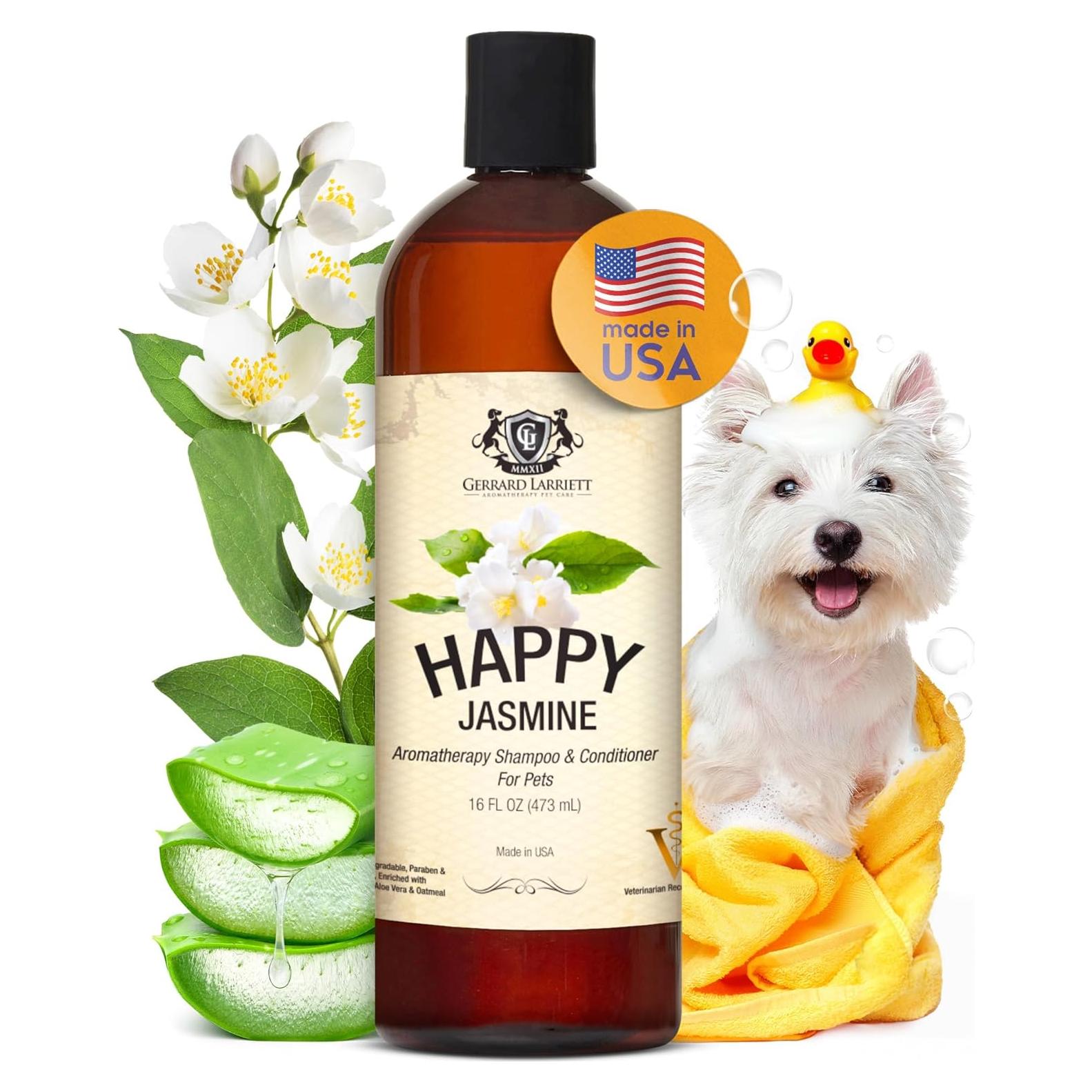 Champú Natural para Perros Gerrard Larriett 473ml Alivio Piel Picazón