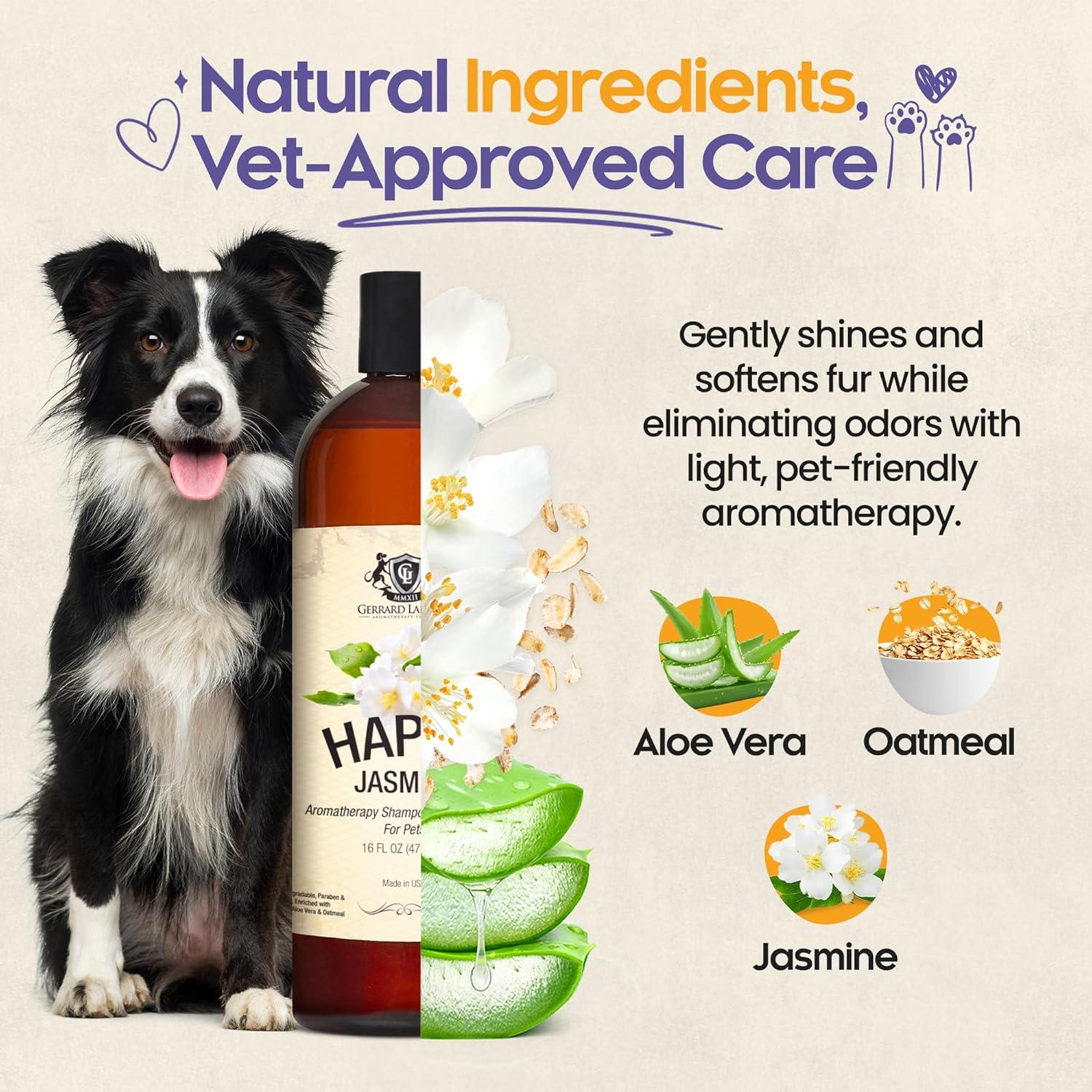 Champú Natural para Perros Gerrard Larriett 473ml Alivio Piel Picazón