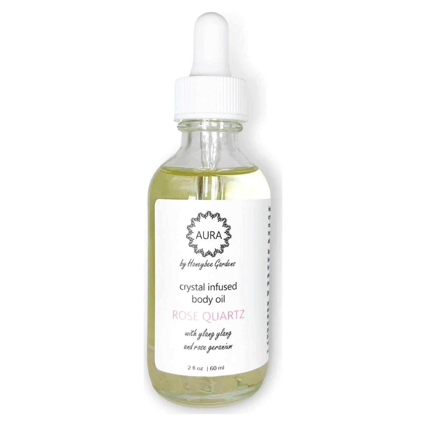 Aceite Corporal Orgánico Honeybee Gardens Cuarzo Rosa 59 ml