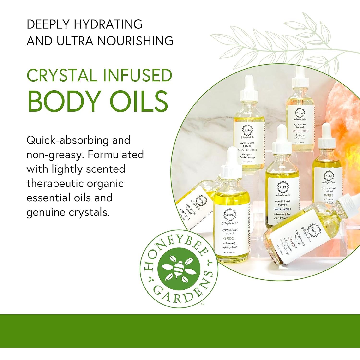 Aceite Corporal Orgánico Honeybee Gardens Cuarzo Rosa 59 ml