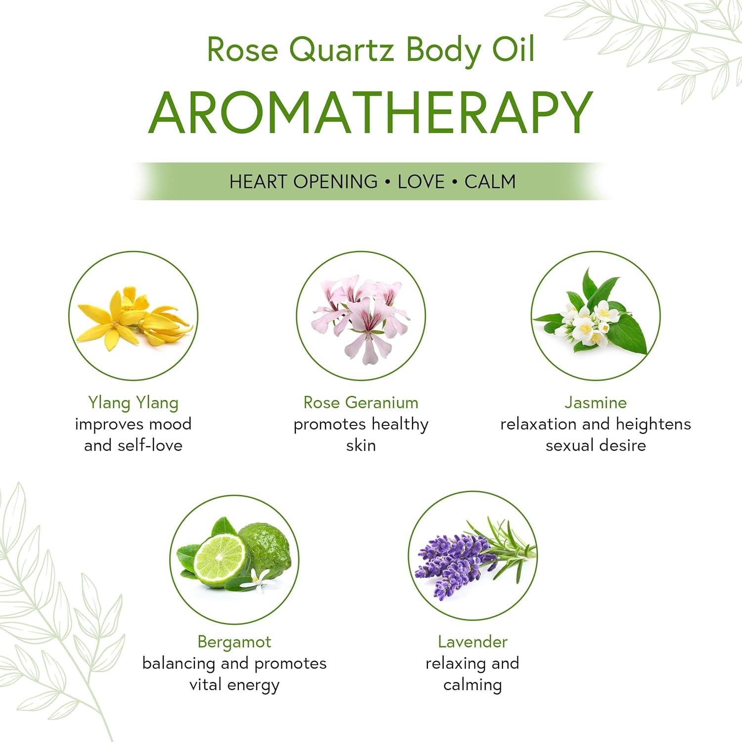 Aceite Corporal Orgánico Honeybee Gardens Cuarzo Rosa 59 ml